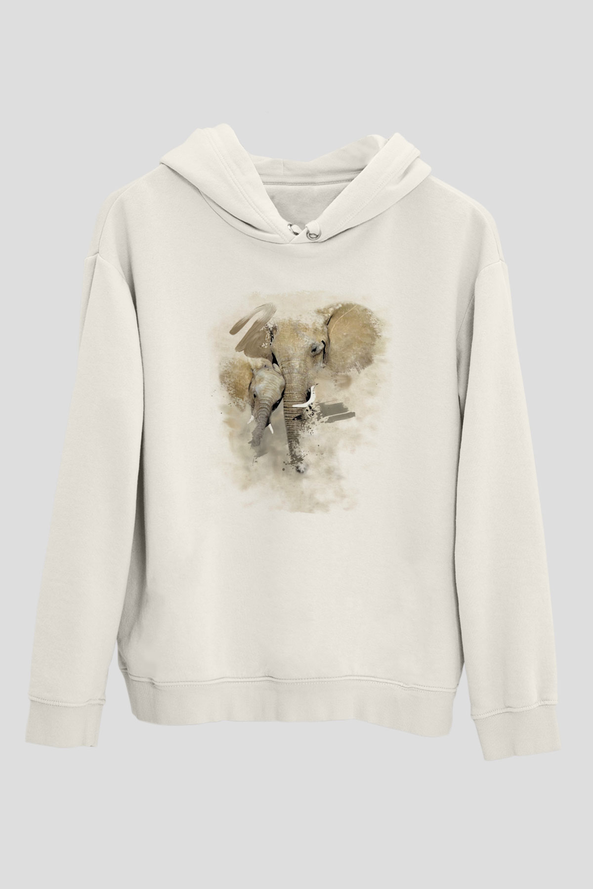 Fil Beyaz Unisex Hoodie
