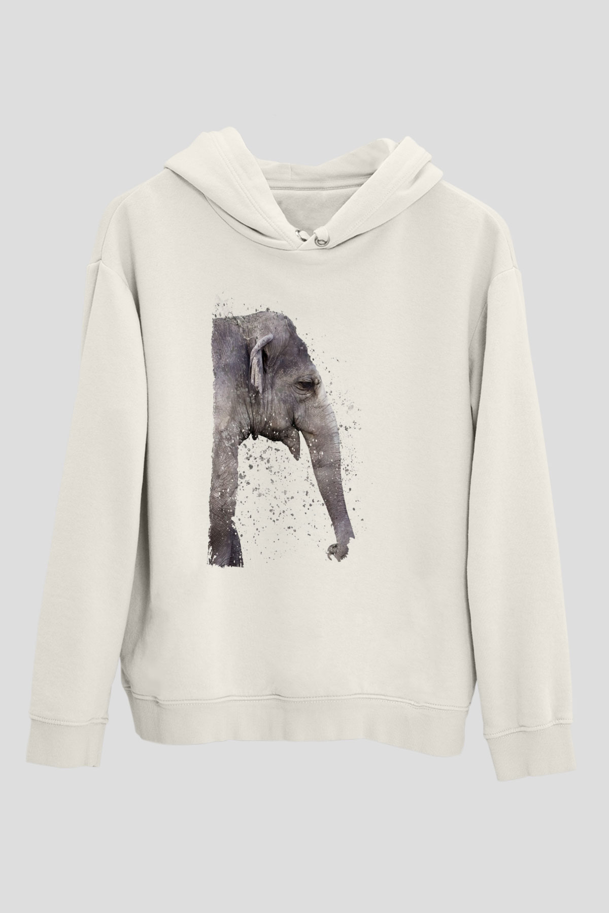 Fil Beyaz Unisex Hoodie