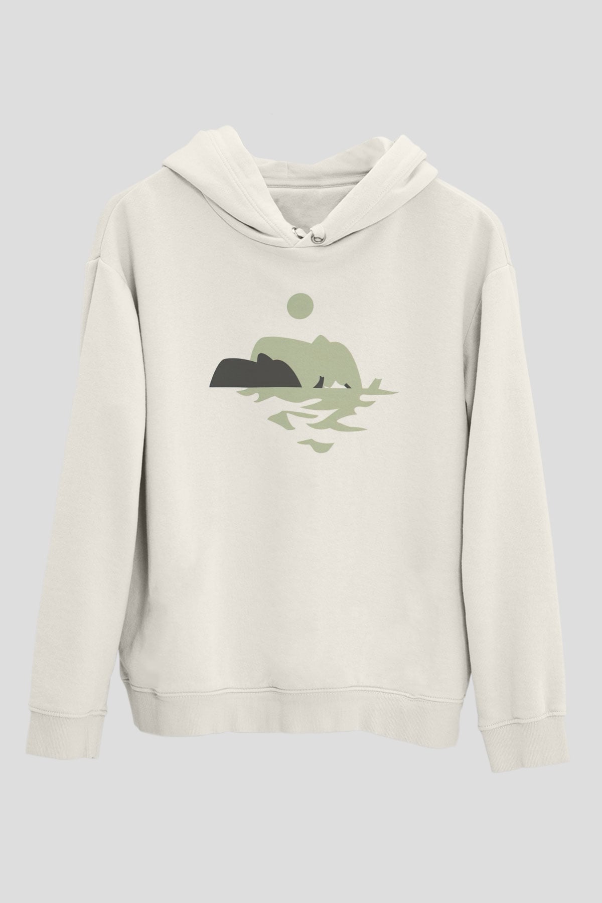 Fil Beyaz Unisex Hoodie