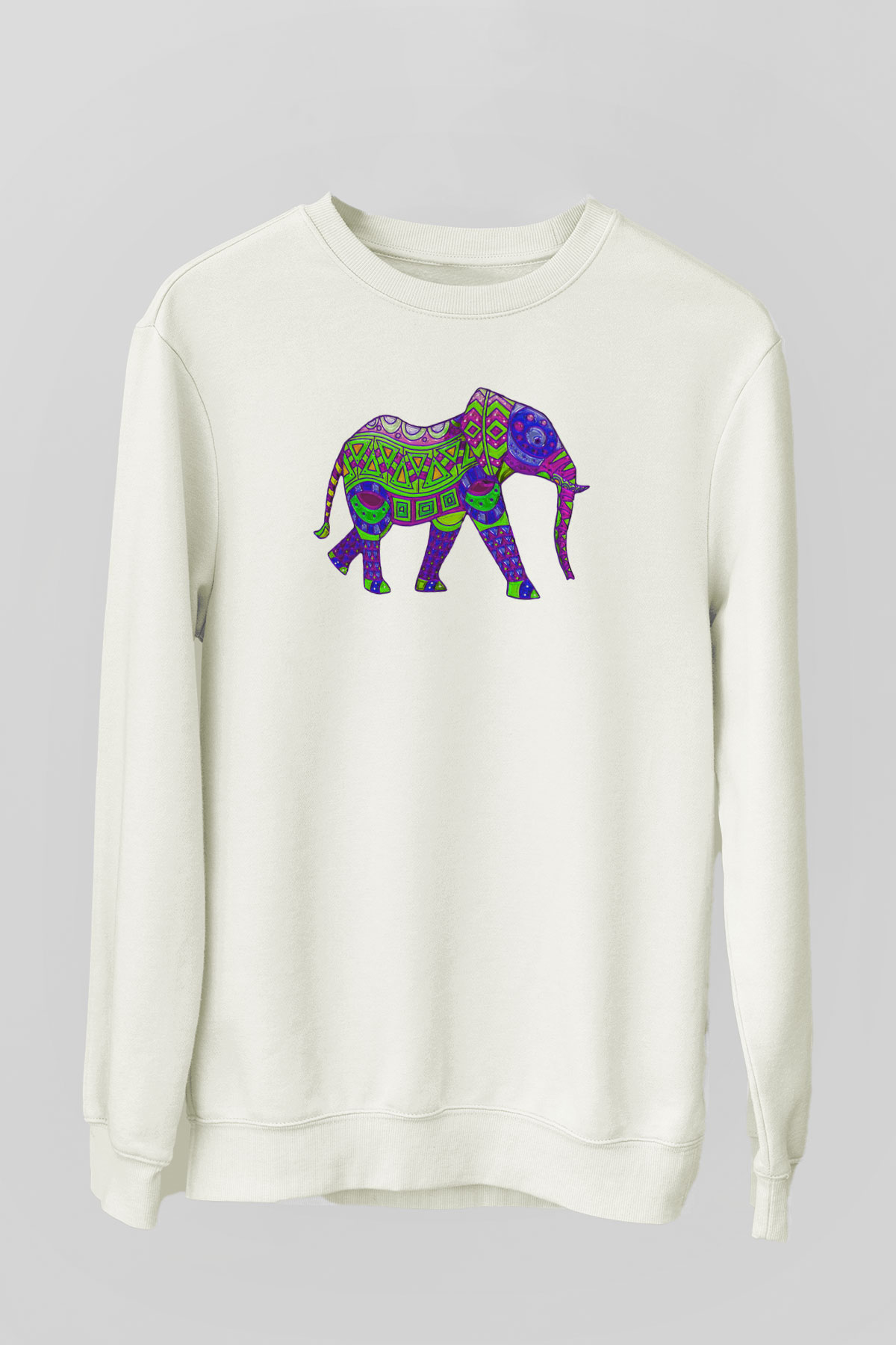 Fil Beyaz Unisex Sweatshirt