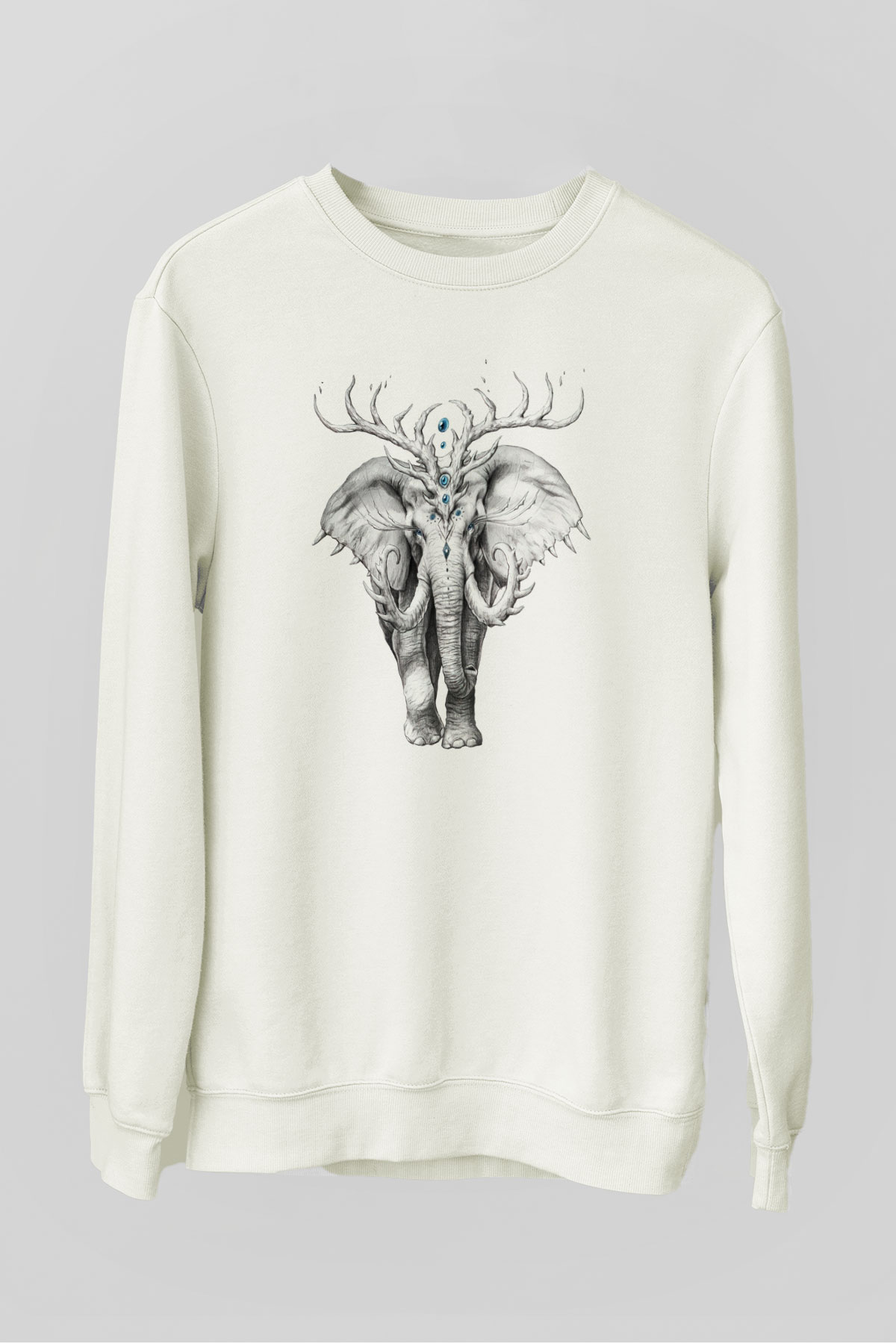 Fil Beyaz Unisex Sweatshirt