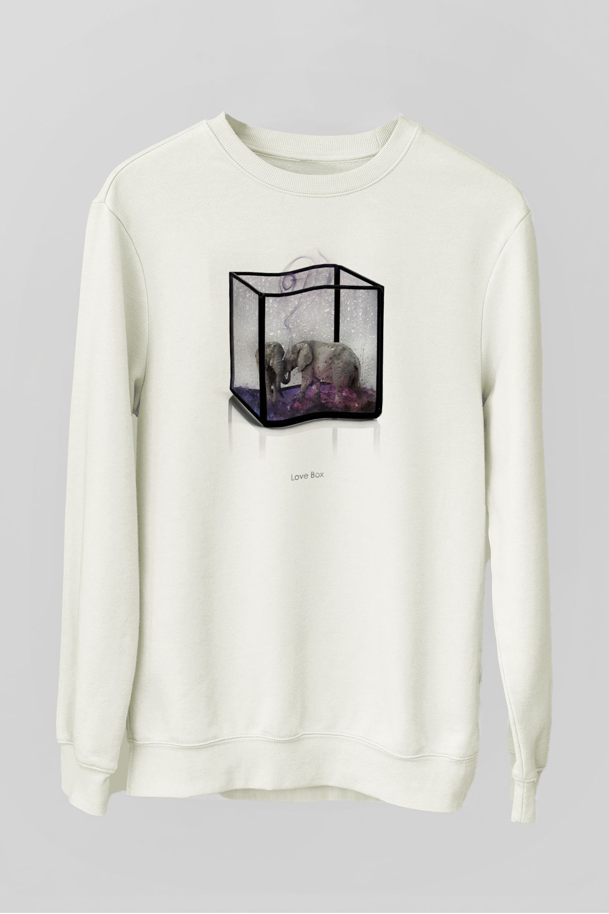 Fil Beyaz Unisex Sweatshirt