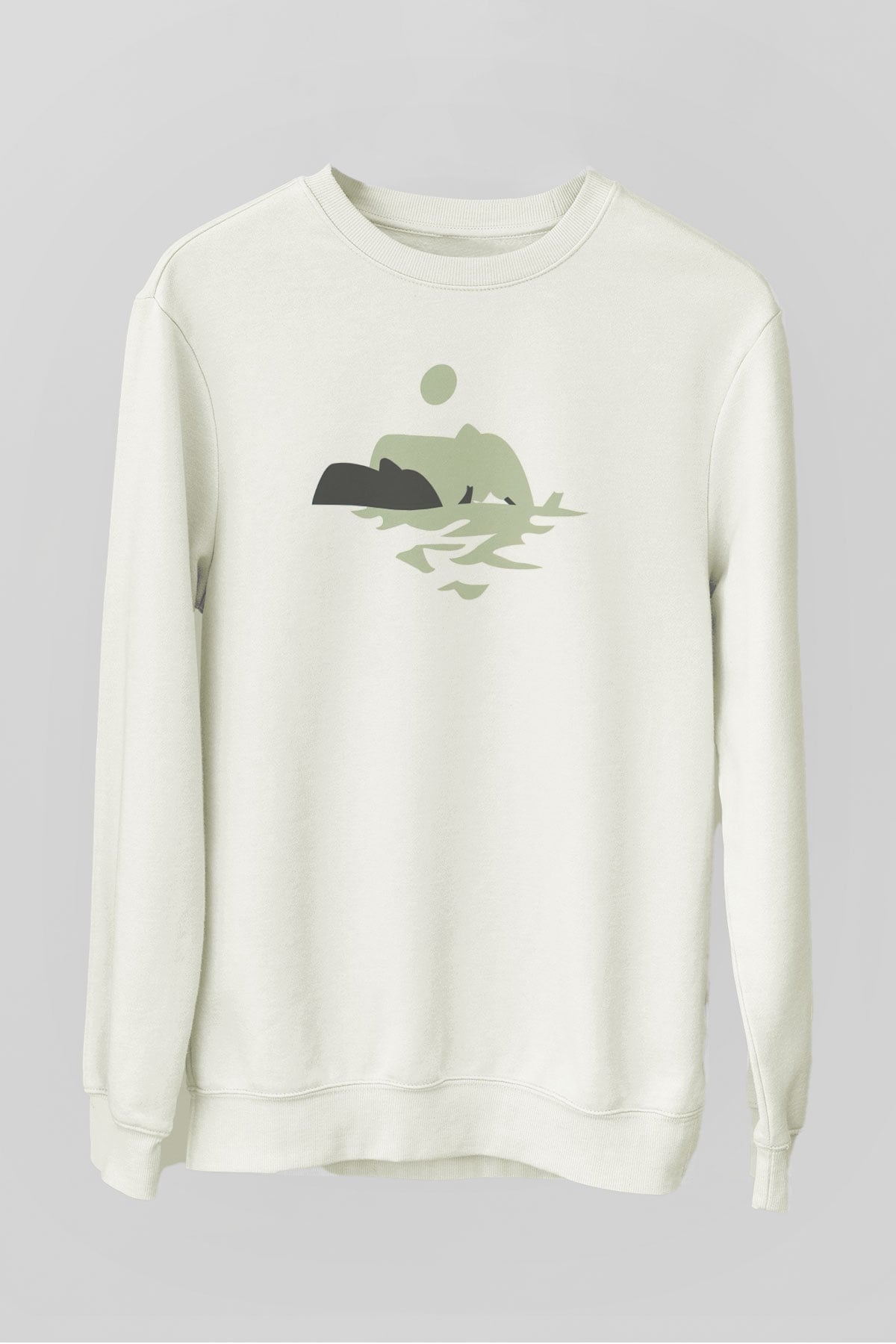Fil Beyaz Unisex Sweatshirt