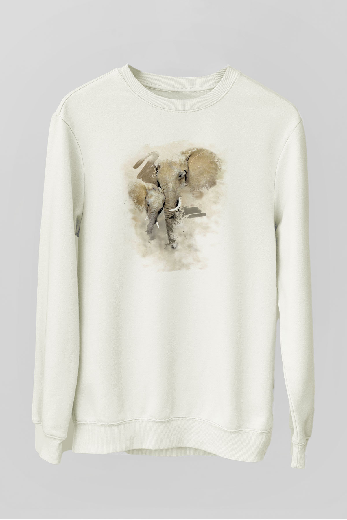Fil Beyaz Unisex Sweatshirt