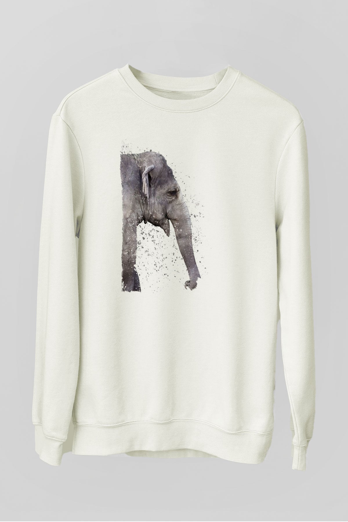 Fil Beyaz Unisex Sweatshirt