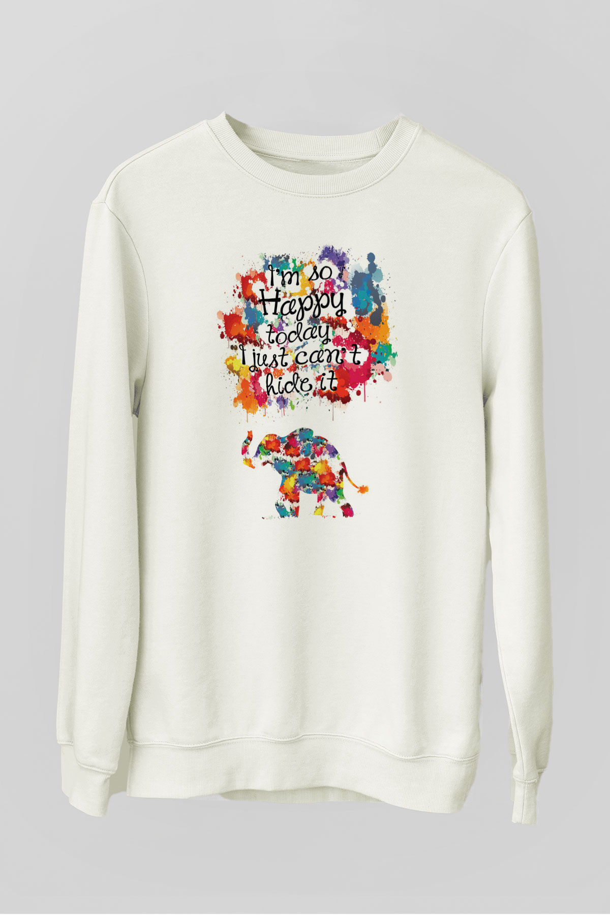 Fil Beyaz Unisex Sweatshirt