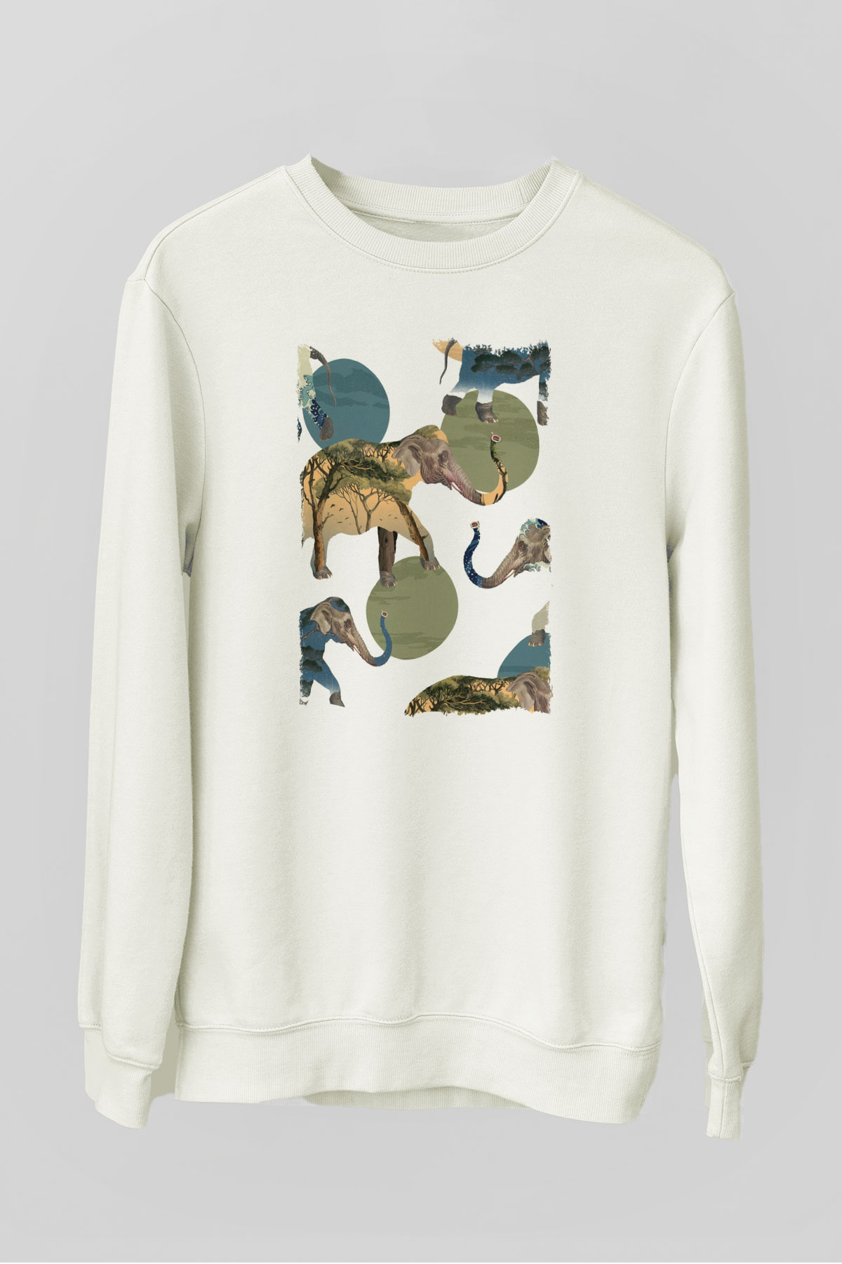 Fil Beyaz Unisex Sweatshirt