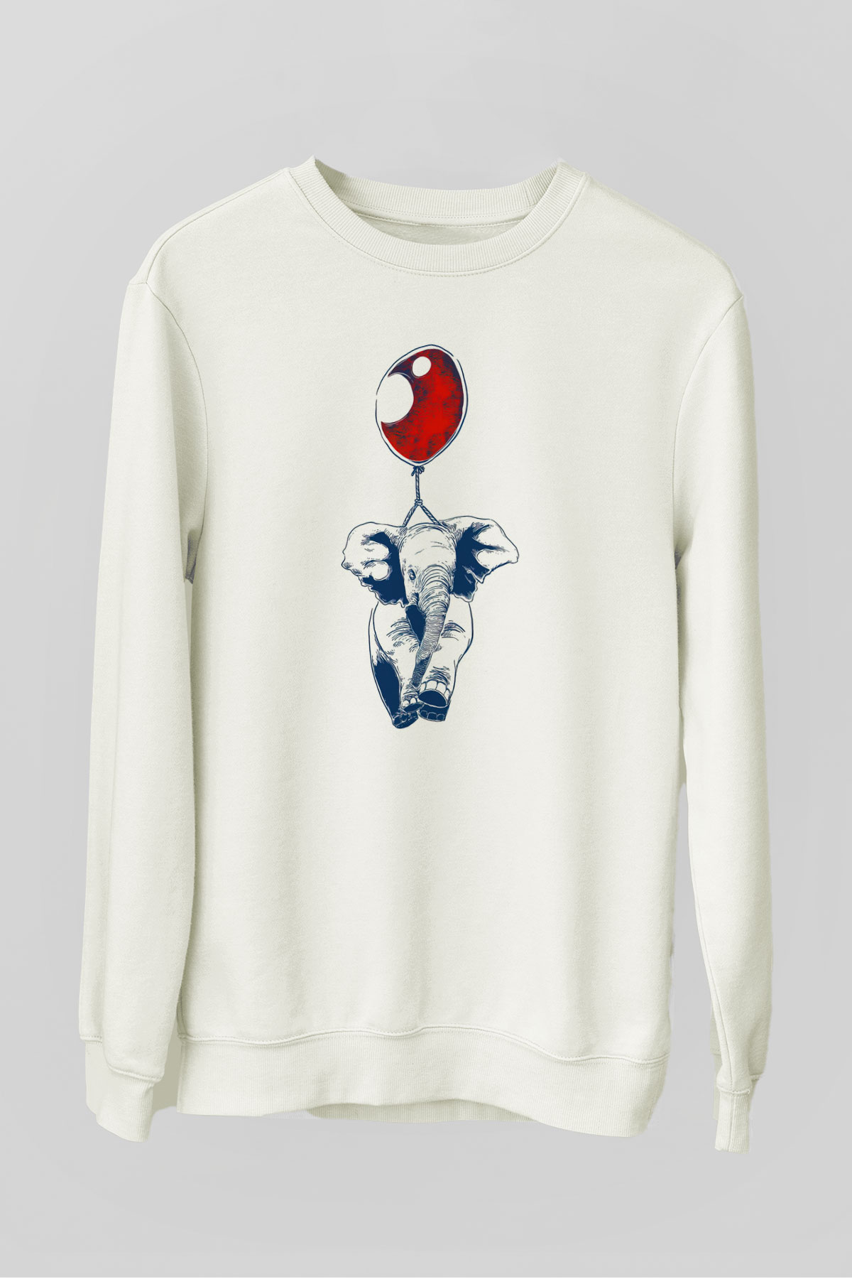 Fil Beyaz Unisex Sweatshirt
