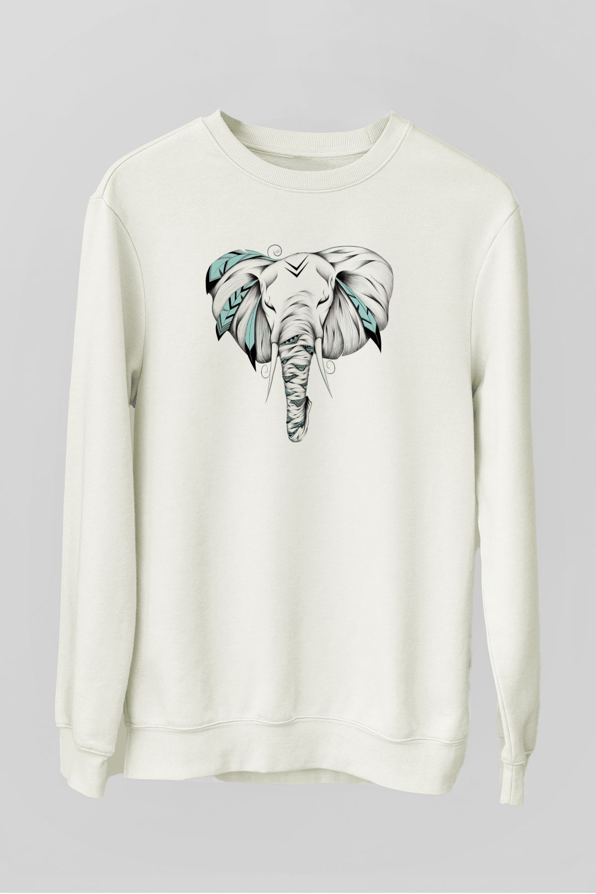 Fil Beyaz Unisex Sweatshirt