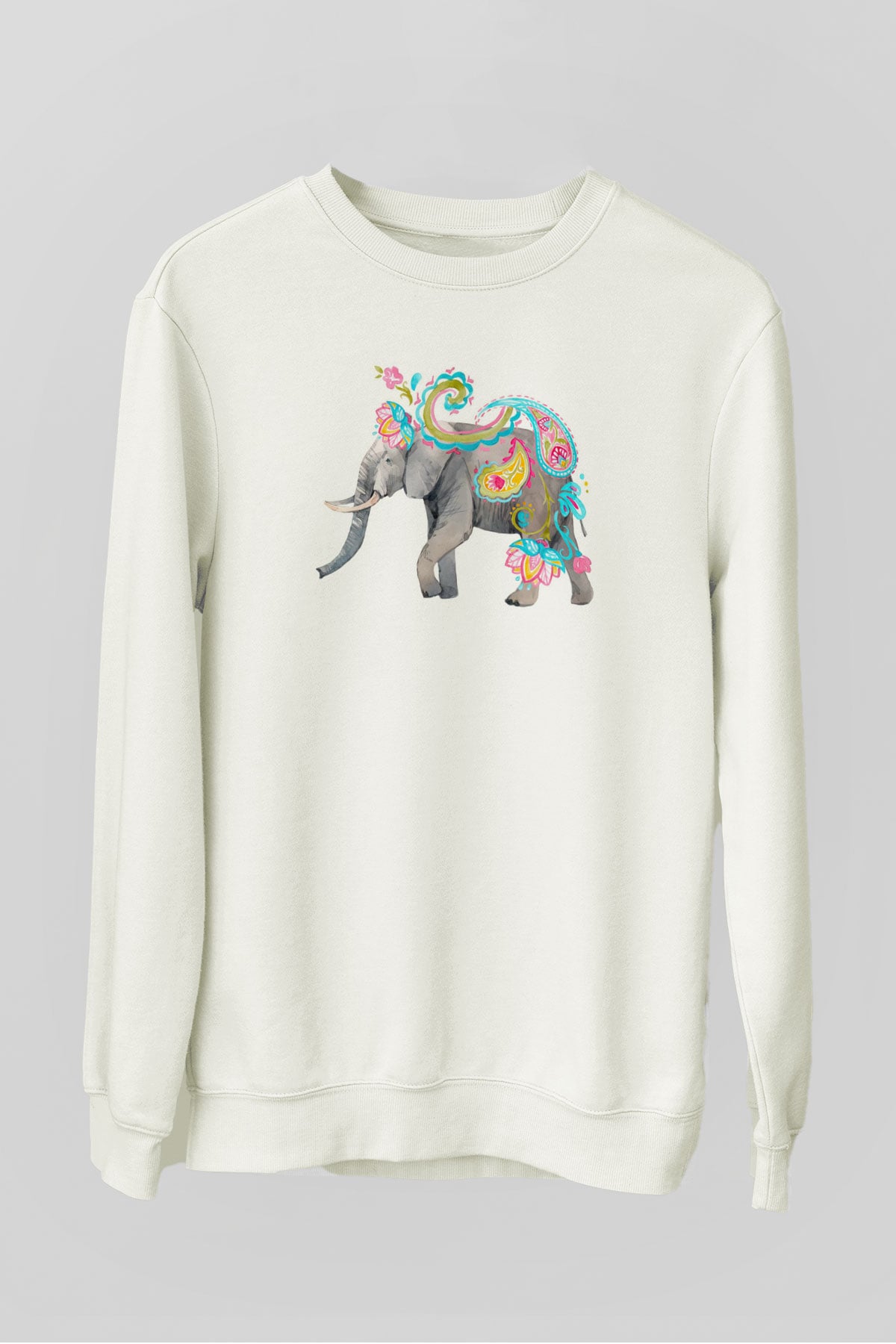 Fil Beyaz Unisex Sweatshirt