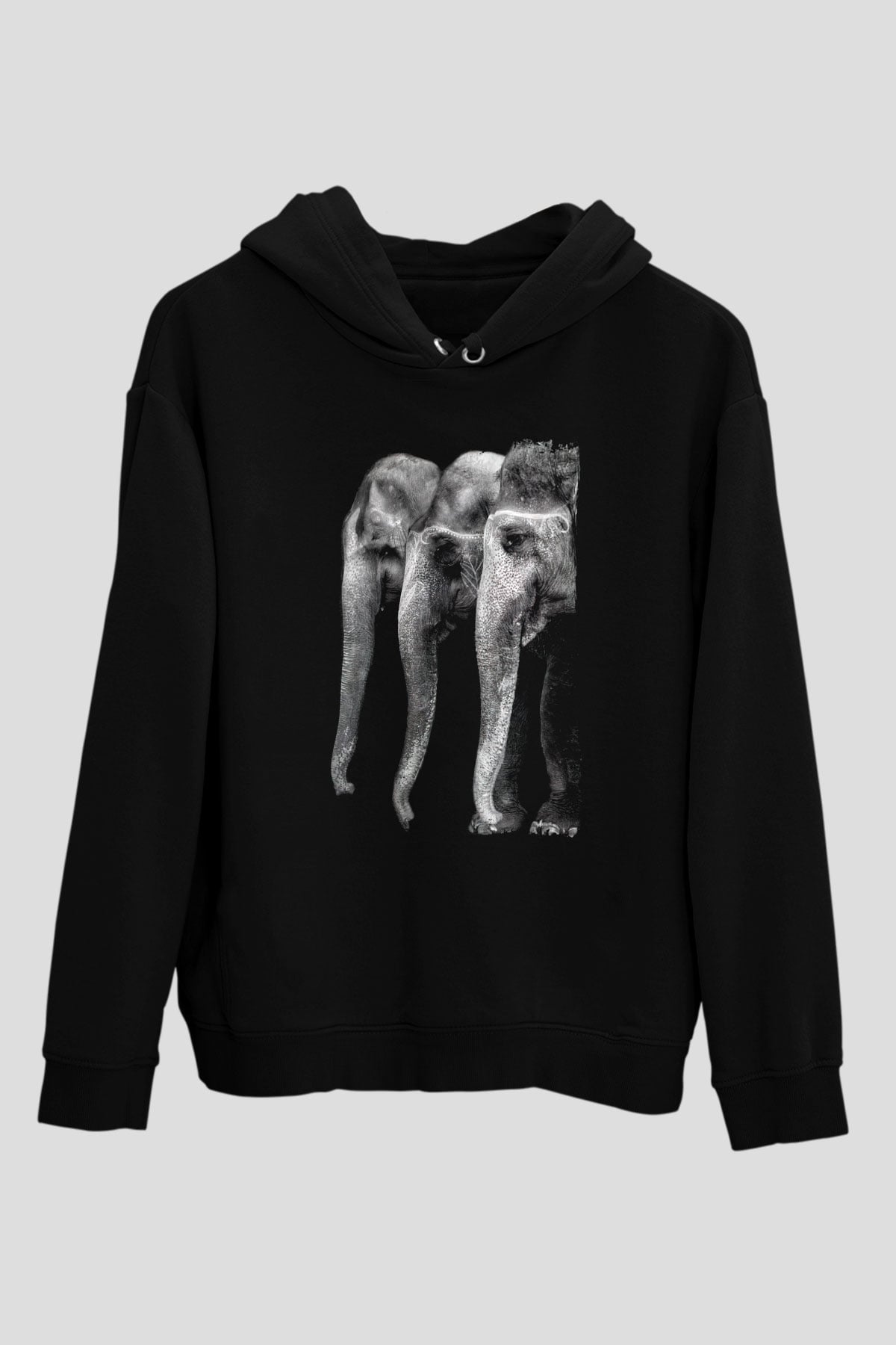 Fil Siyah Unisex Hoodie