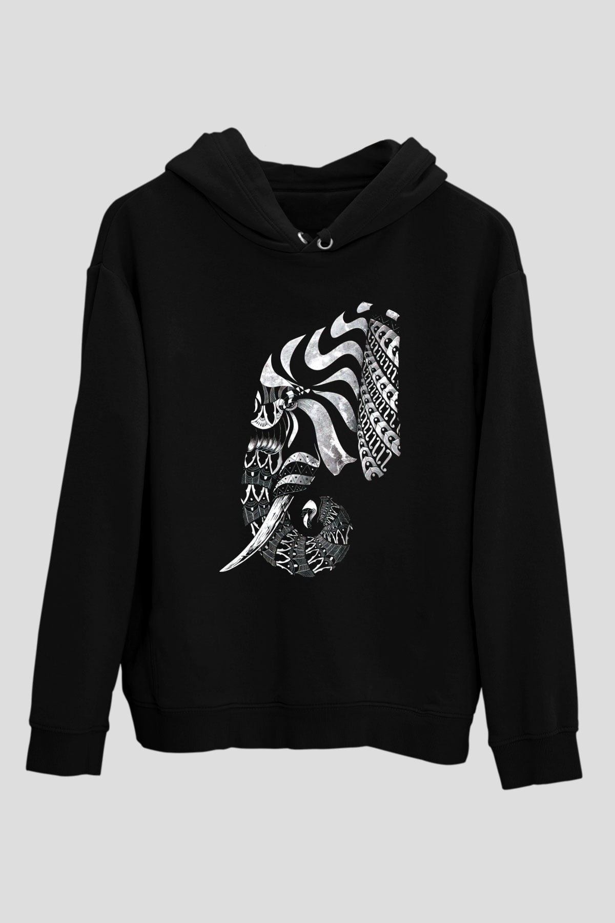Fil Siyah Unisex Hoodie
