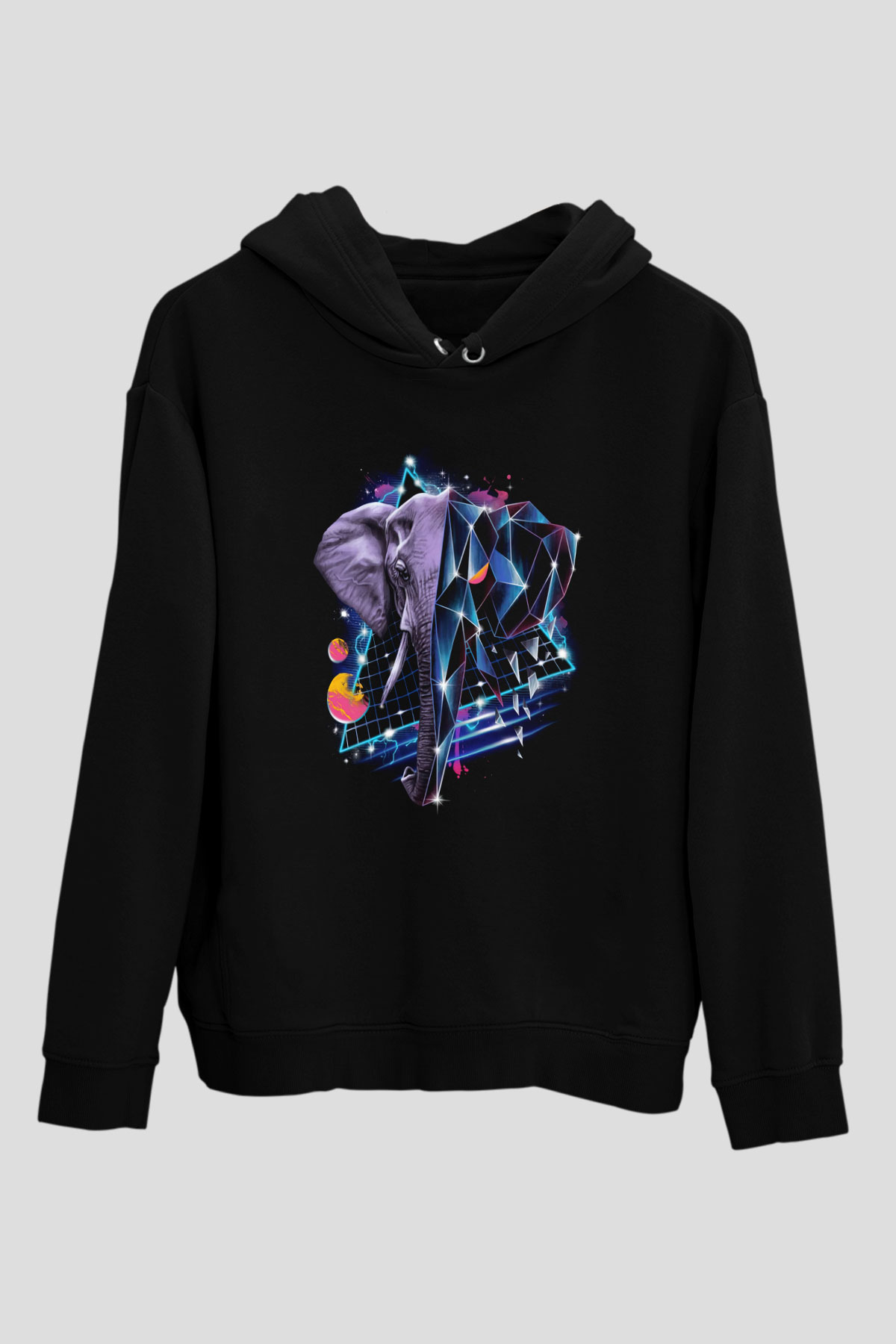 Fil Siyah Unisex Hoodie