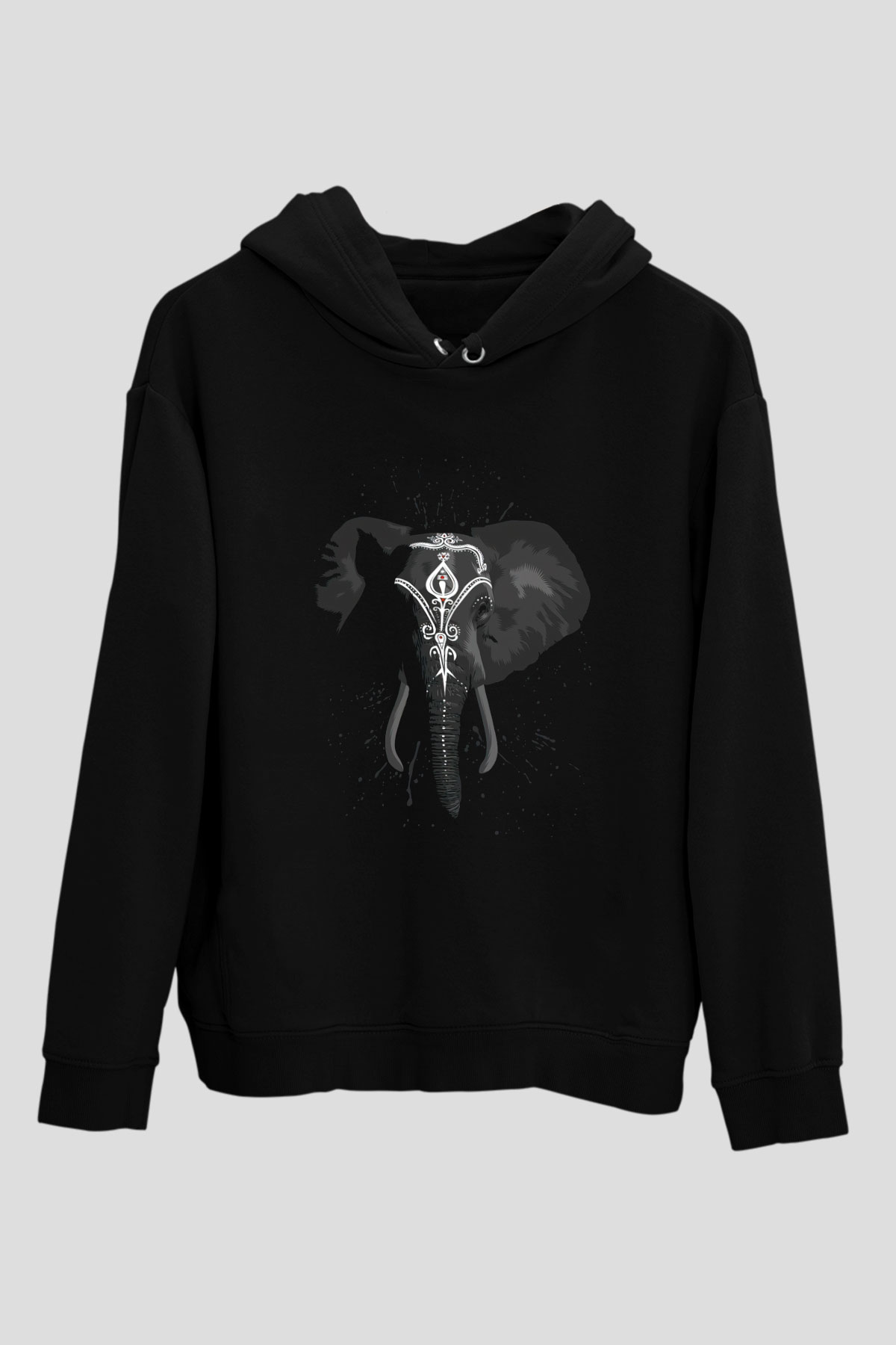 Fil Siyah Unisex Hoodie