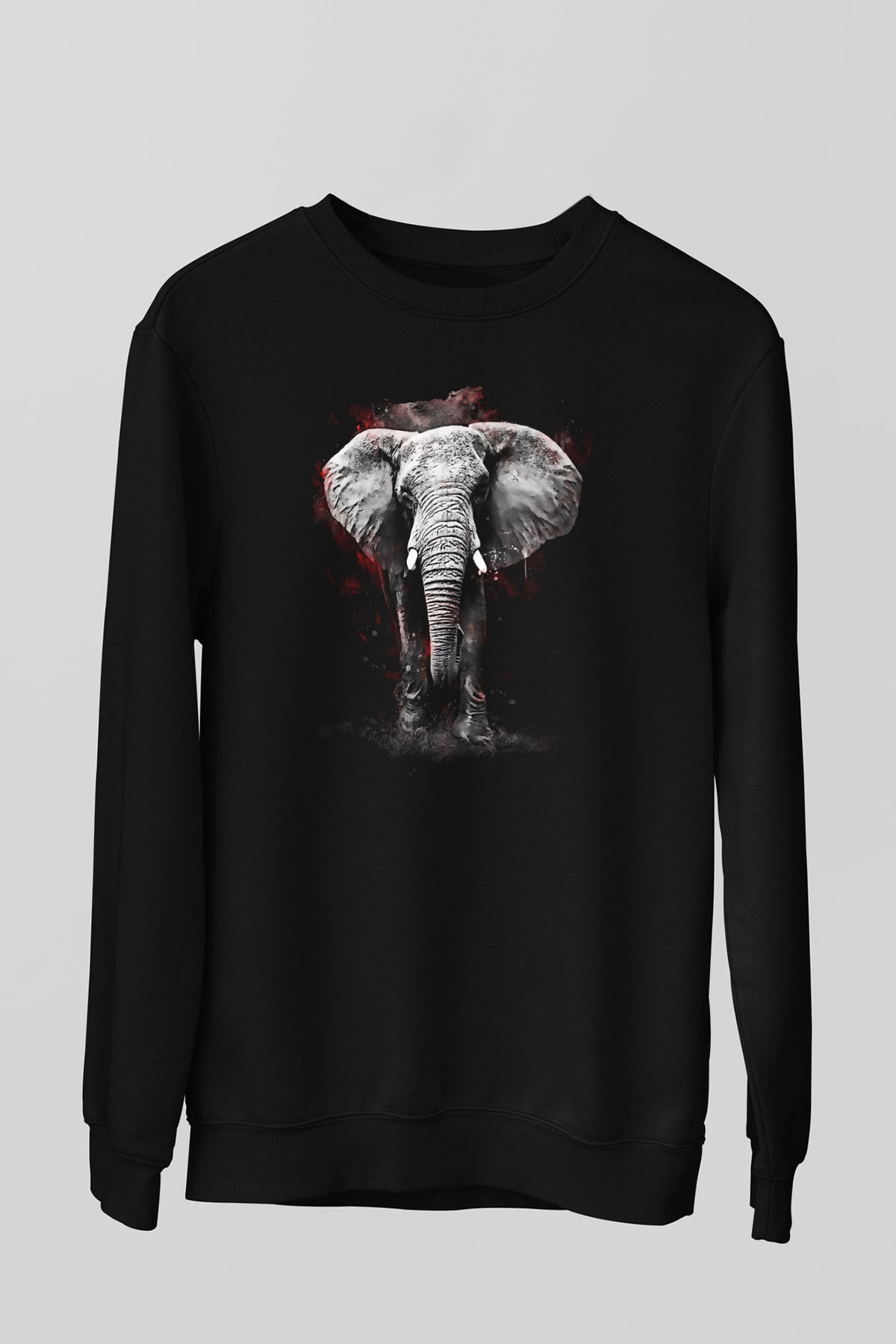 Fil Siyah Unisex Sweatshirt