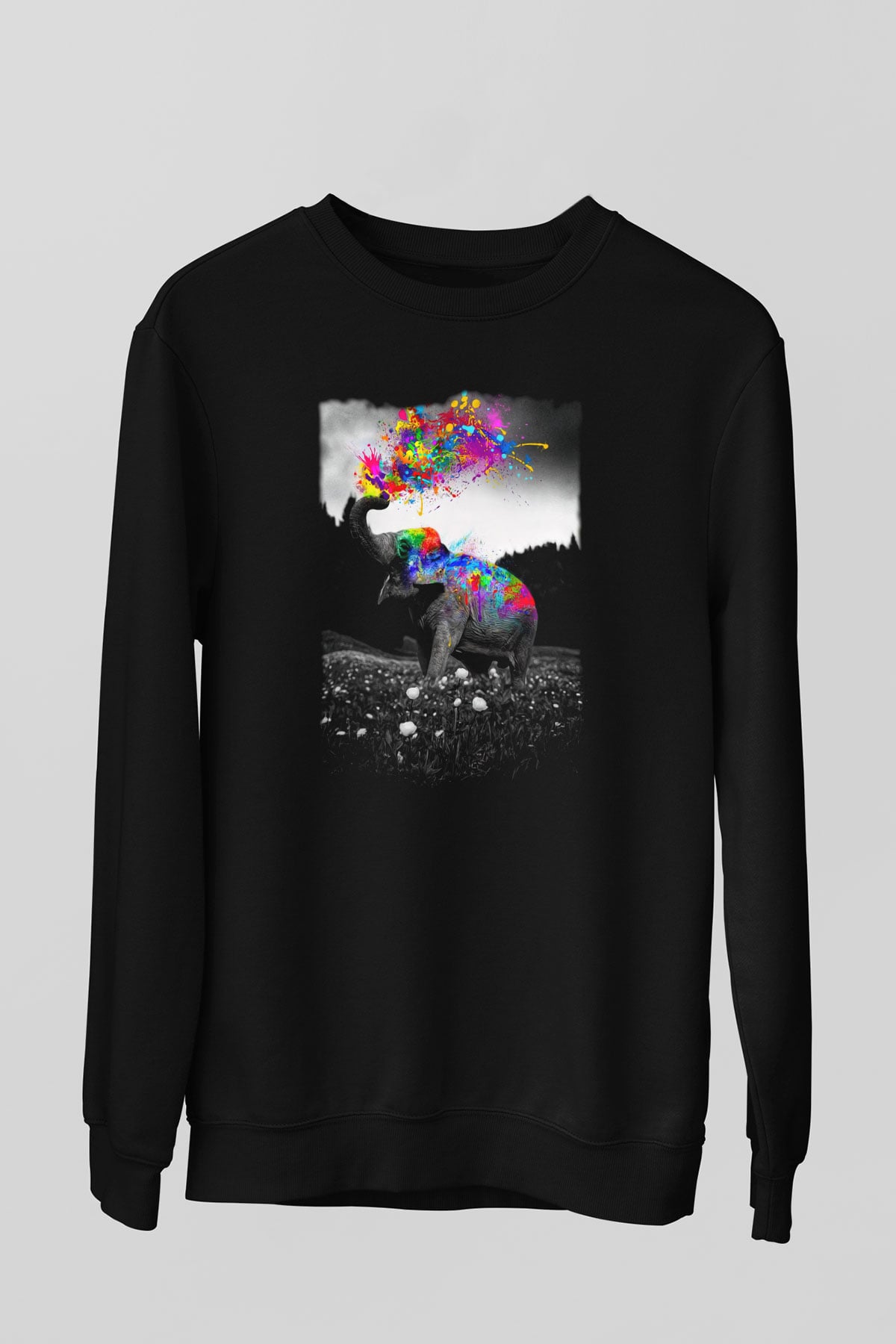 Fil Siyah Unisex Sweatshirt