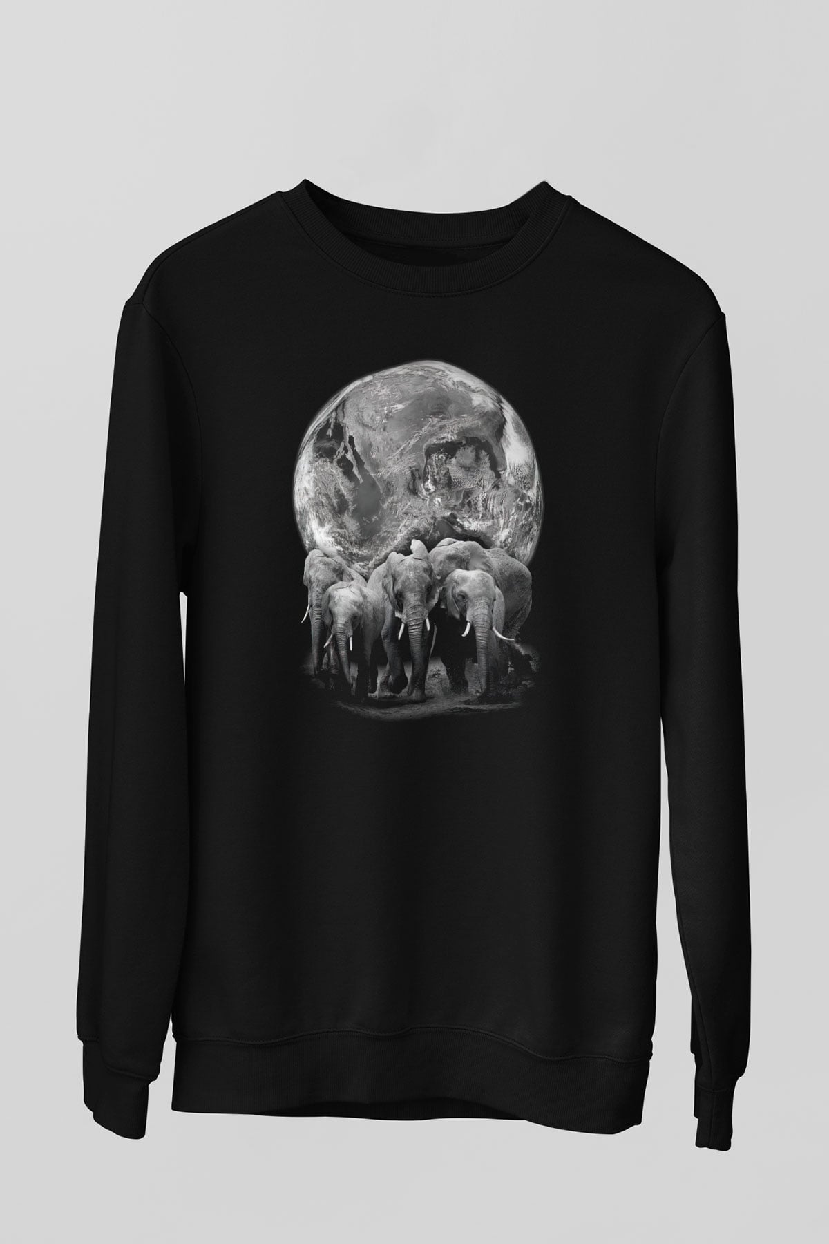 Fil Siyah Unisex Sweatshirt