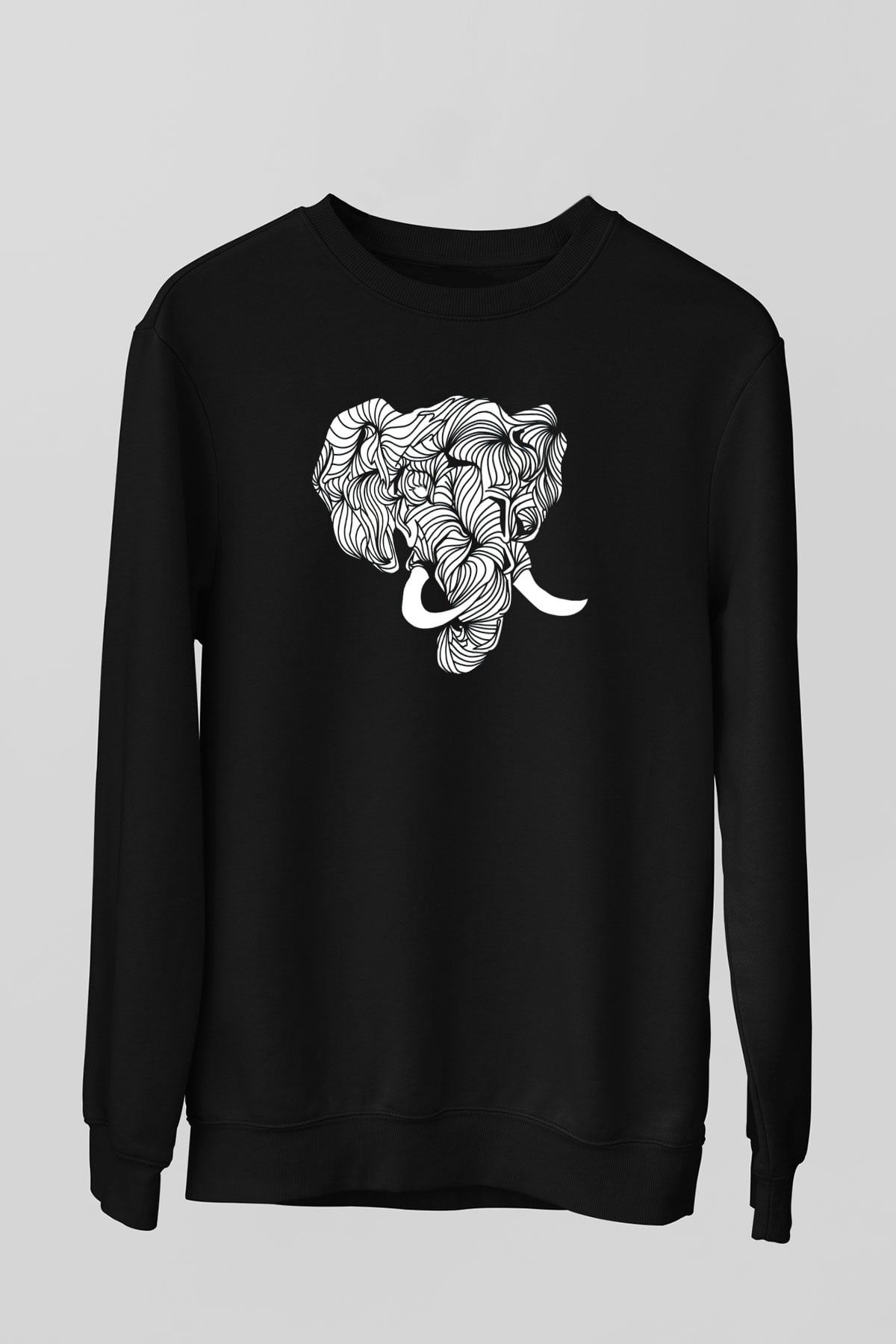Fil Siyah Unisex Sweatshirt