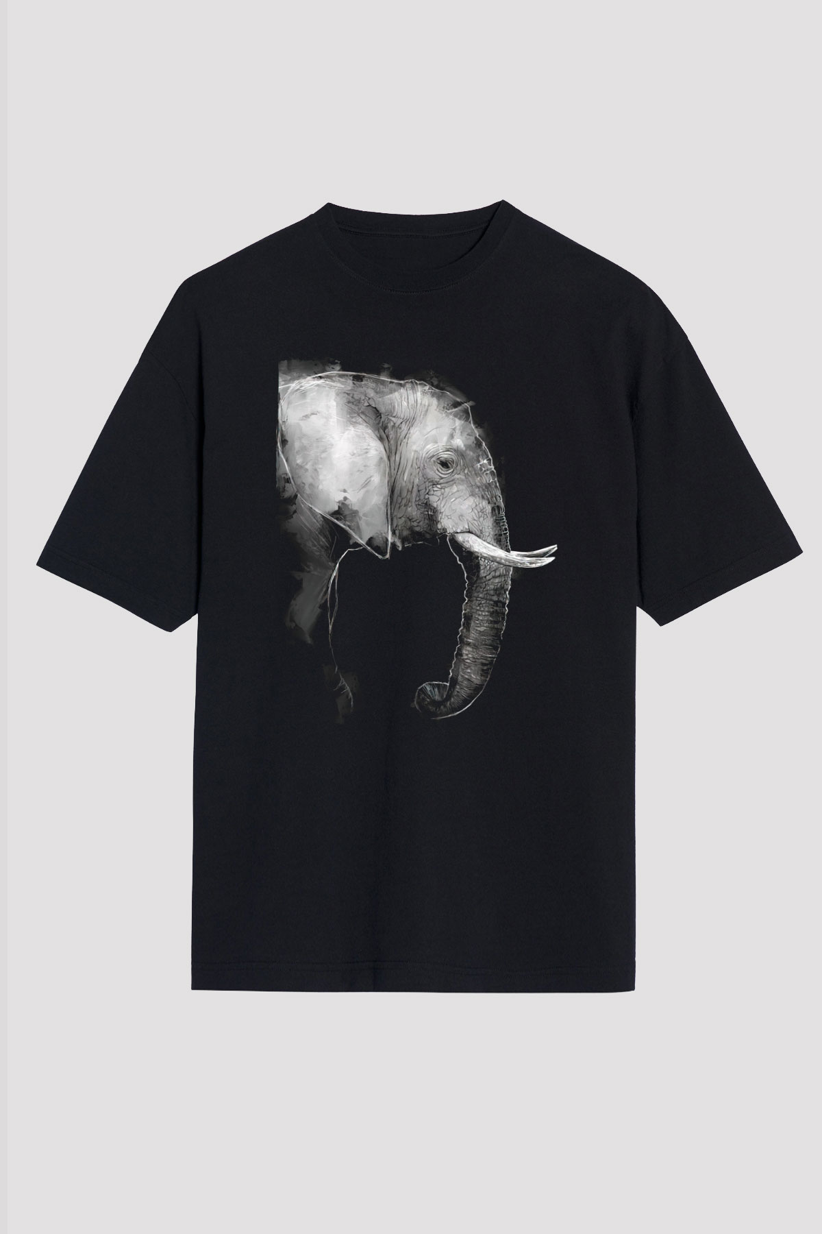 Fil Siyah Unisex Tişört T-Shirt - TişörtFabrikası