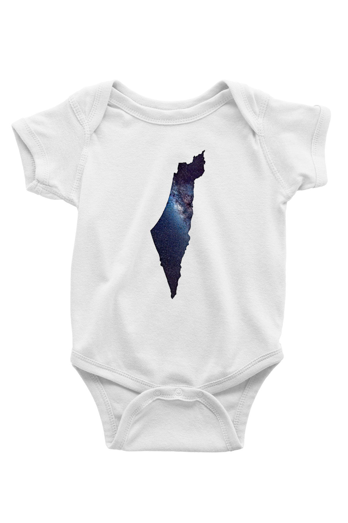 Filistin Baskılı Beyaz Unisex Bebek Body - Zıbın