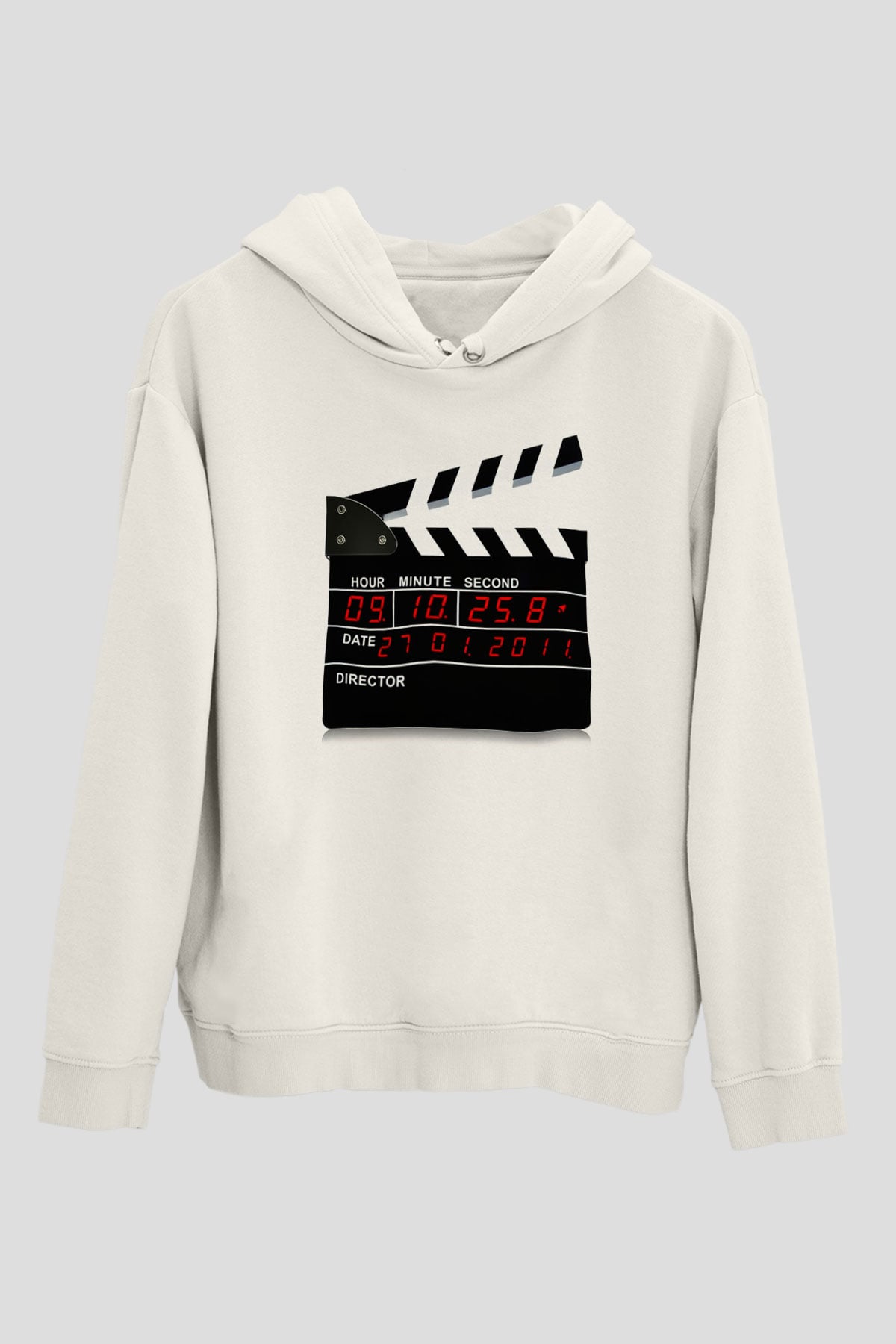 Film yönetmeni Beyaz Unisex Hoodie
