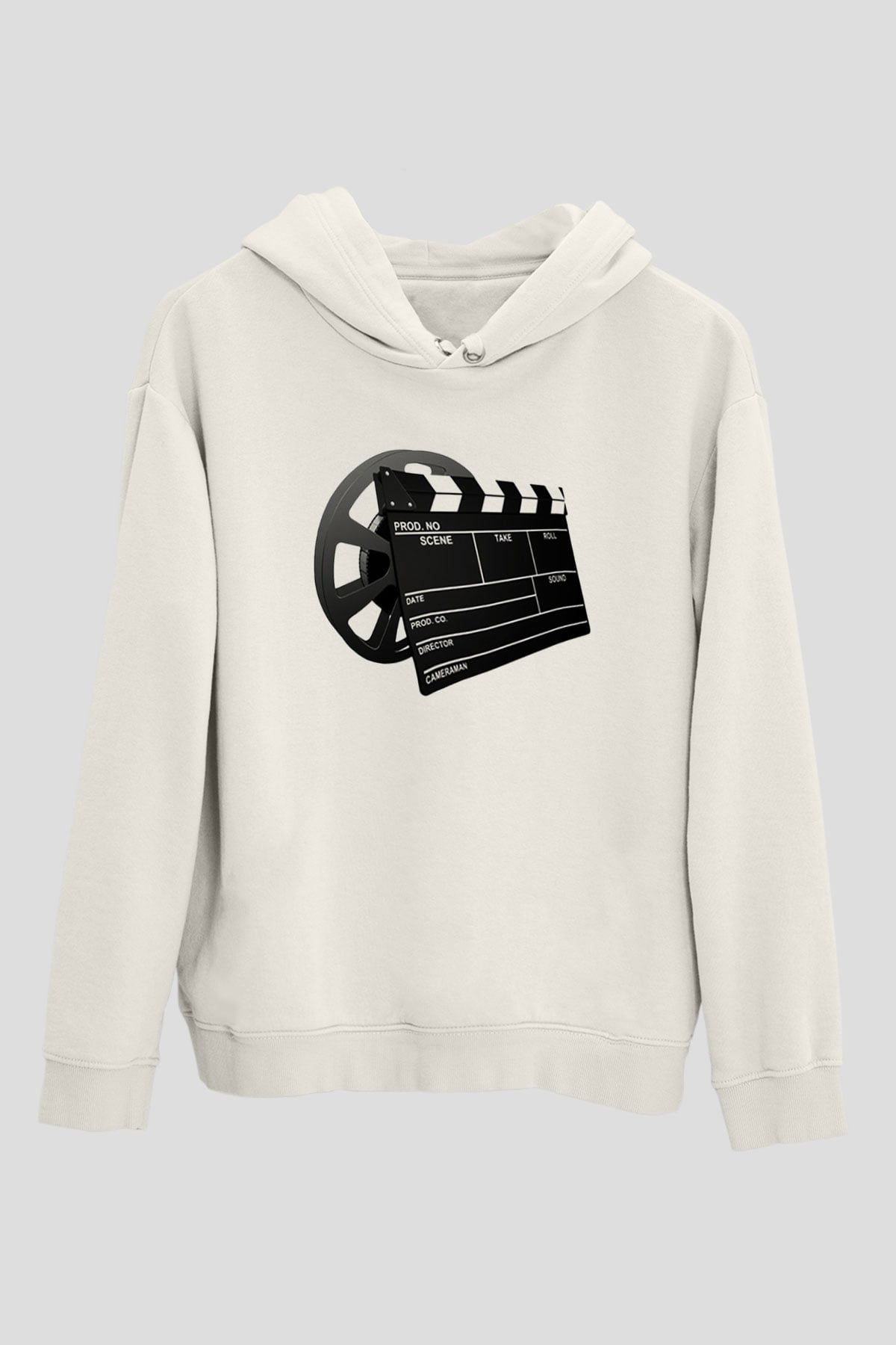 Film yönetmeni Beyaz Unisex Hoodie