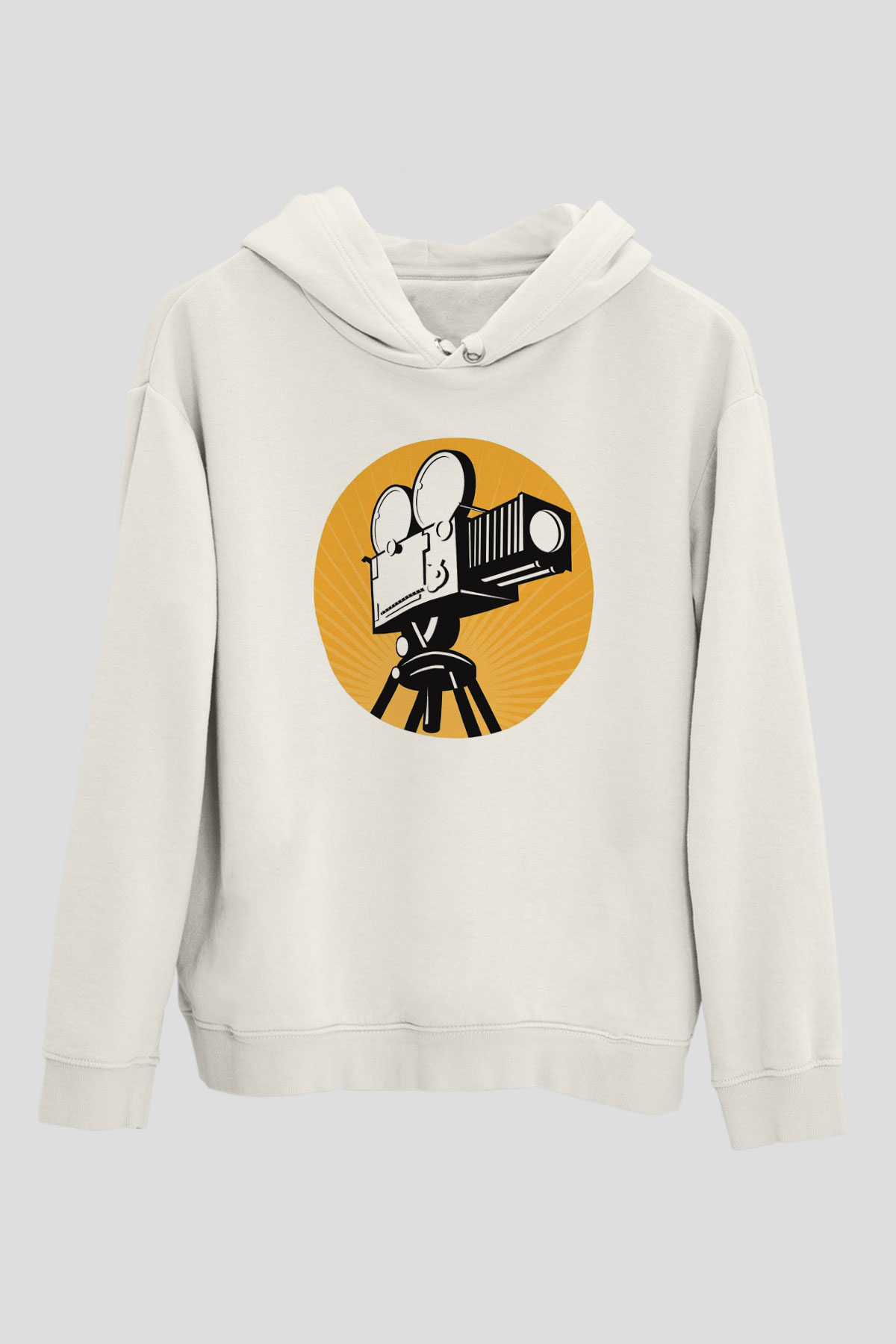 Film yönetmeni Beyaz Unisex Hoodie