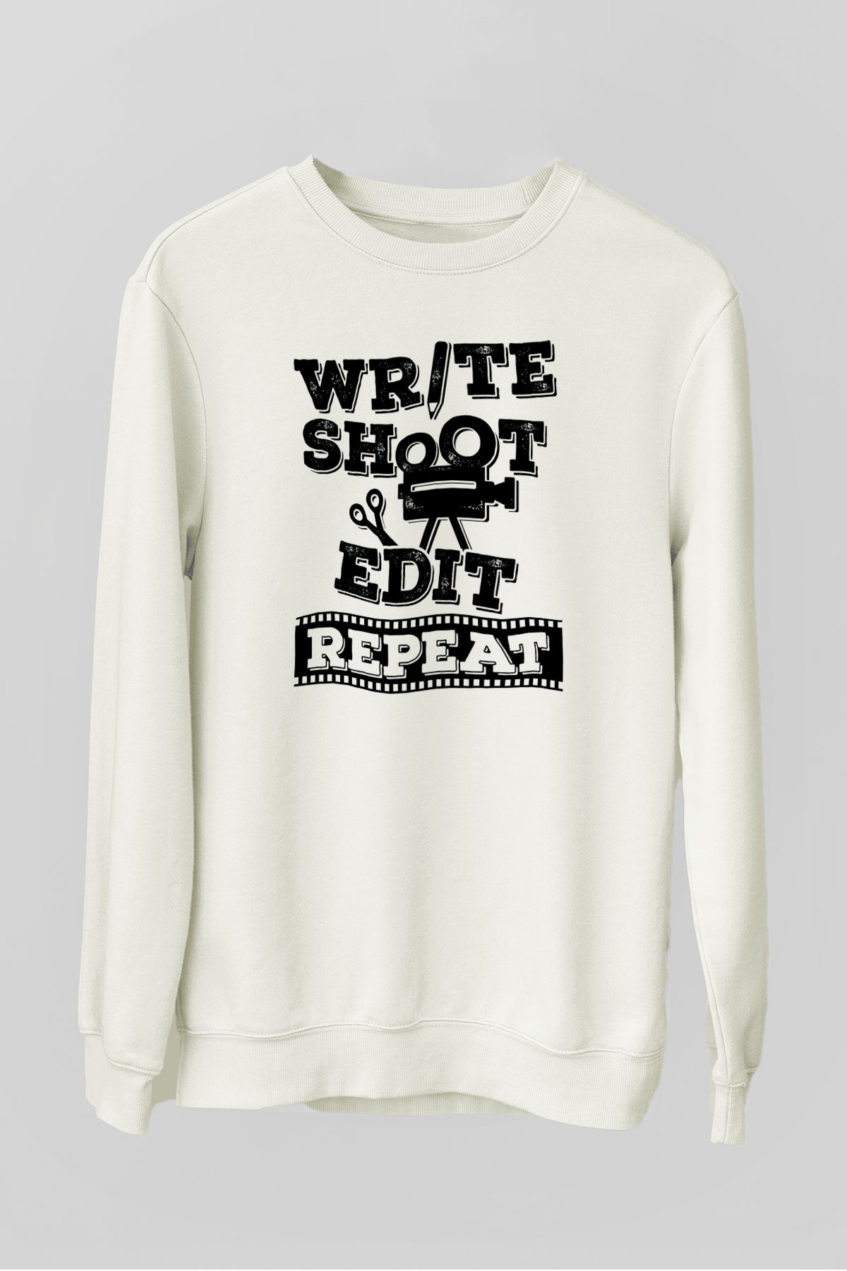 Film yönetmeni Beyaz Unisex Sweatshirt