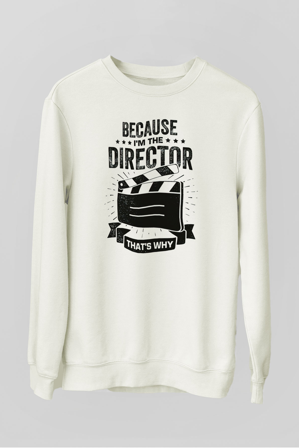 Film yönetmeni Beyaz Unisex Sweatshirt