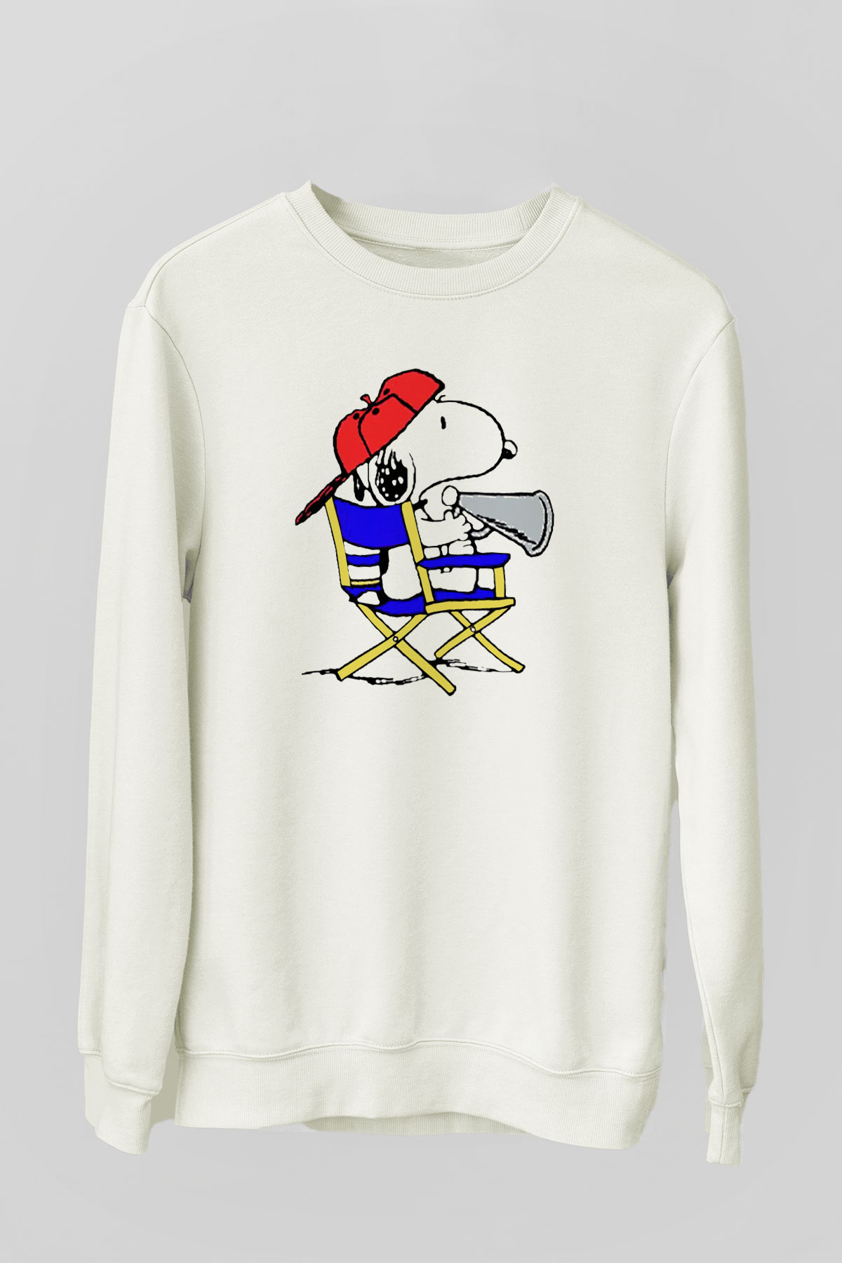 Film yönetmeni Beyaz Unisex Sweatshirt