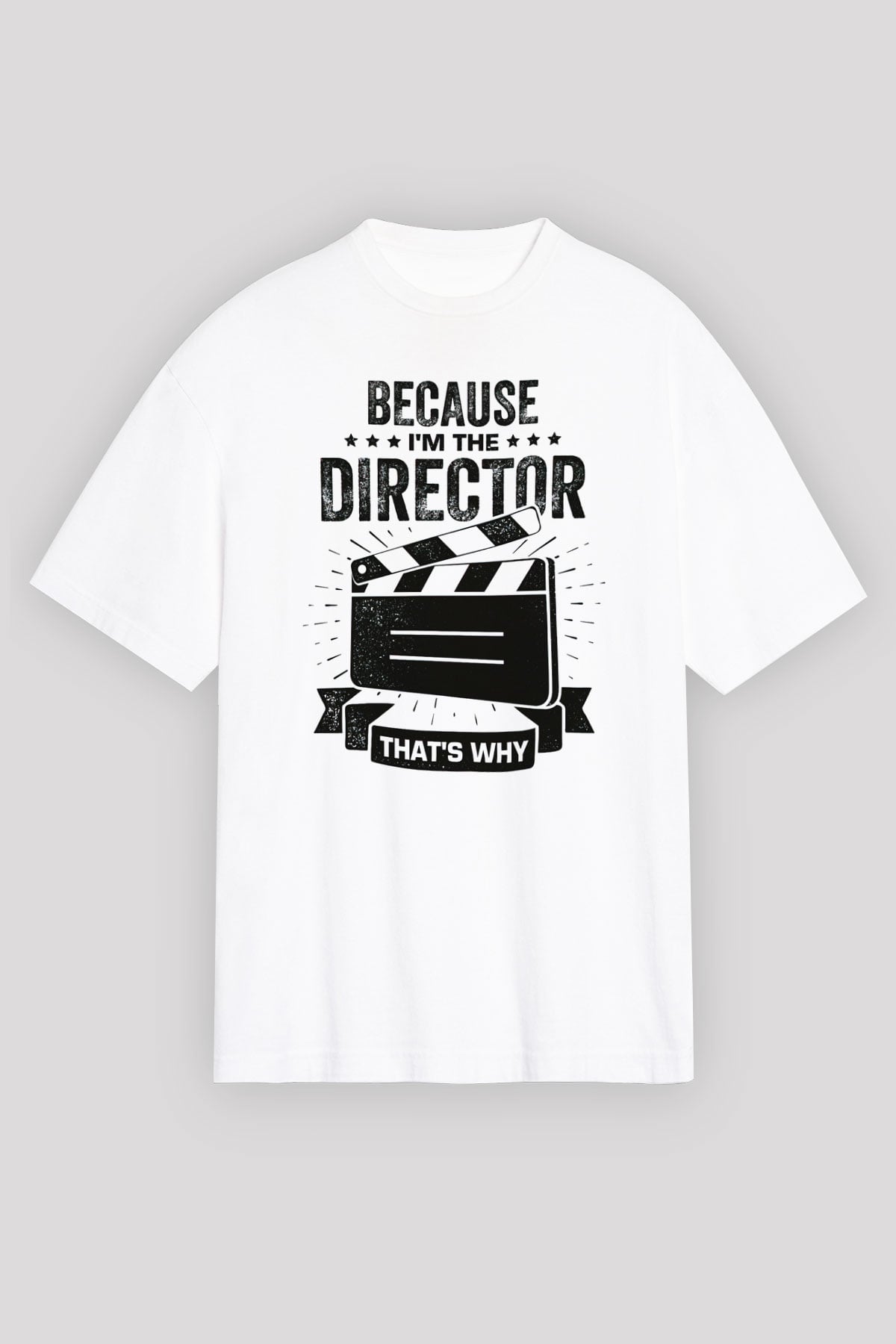 Film yönetmeni Beyaz Unisex Tişört T-Shirt - TişörtFabrikası