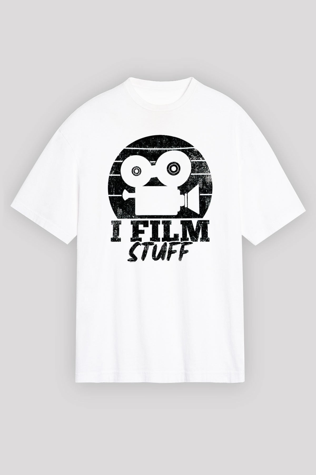 Film yönetmeni Beyaz Unisex Tişört T-Shirt - TişörtFabrikası