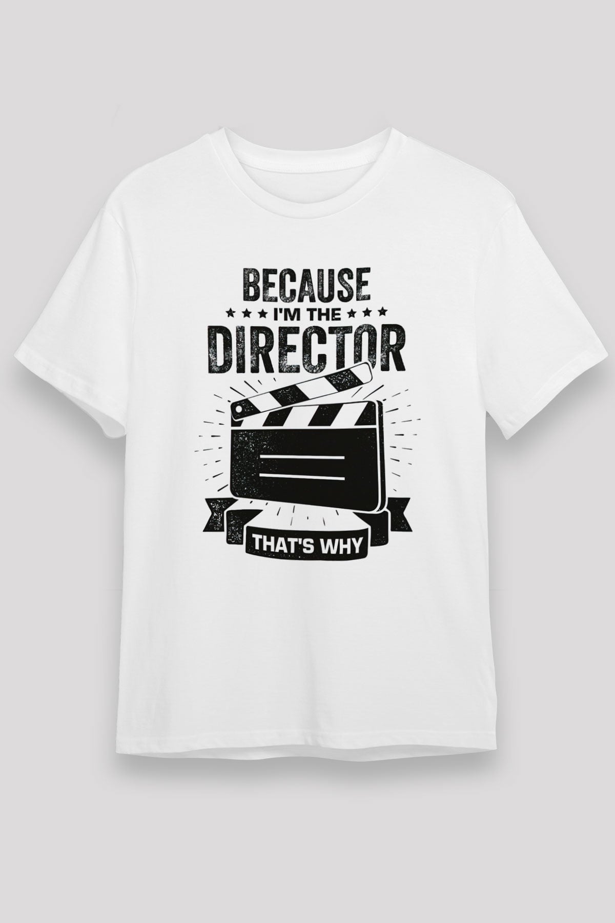 Film yönetmeni Beyaz Unisex Tişört T-Shirt - TişörtFabrikası