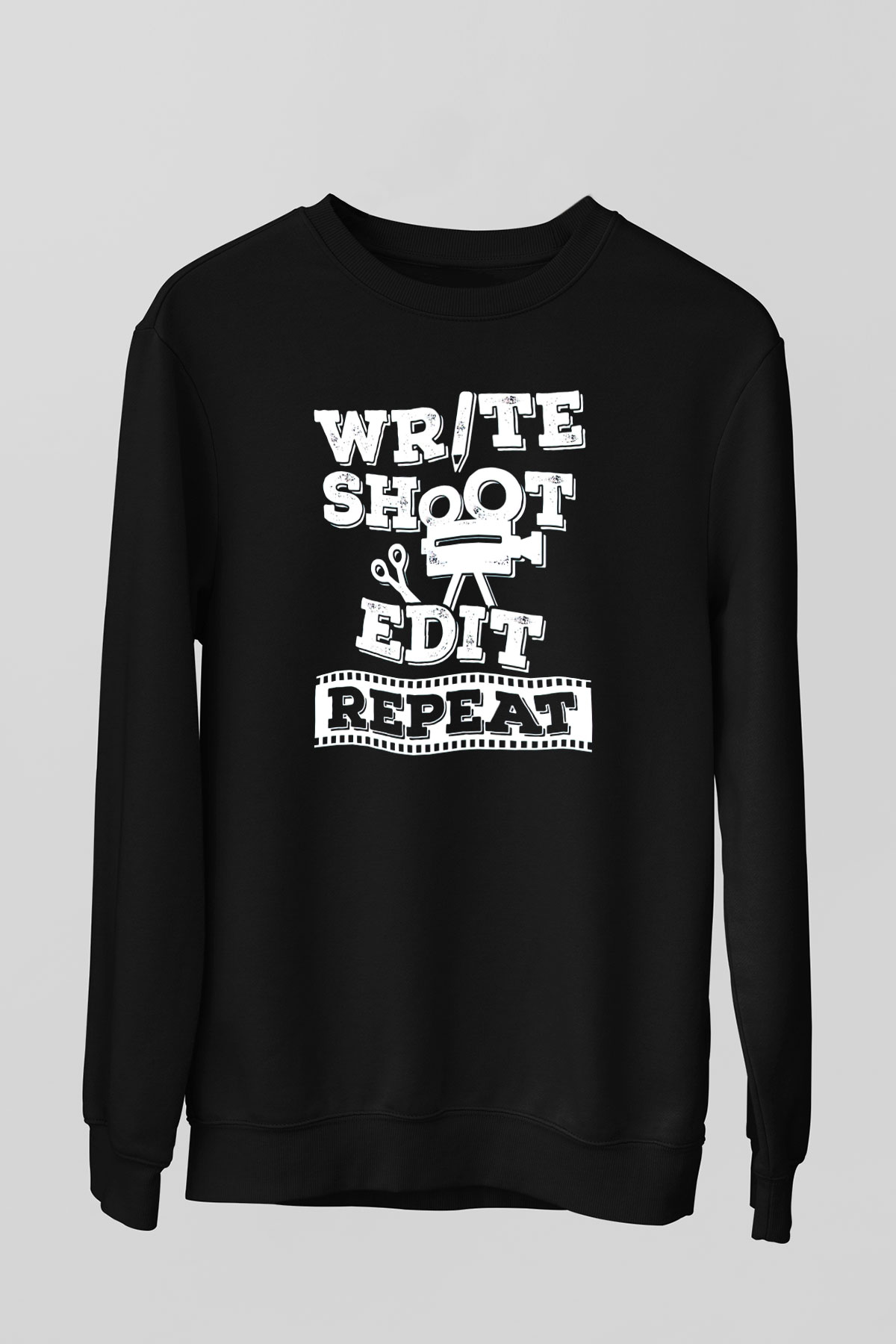 Film yönetmeni Siyah Unisex Sweatshirt