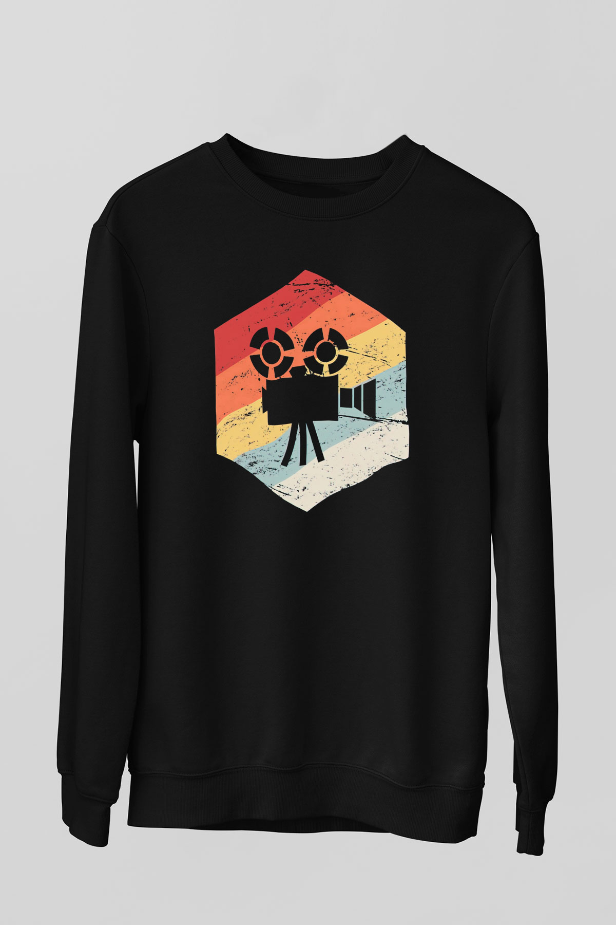 Film yönetmeni Siyah Unisex Sweatshirt