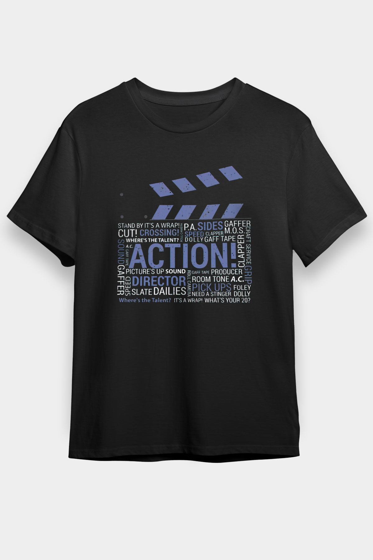 Film yönetmeni Siyah Unisex Tişört T-Shirt - TişörtFabrikası