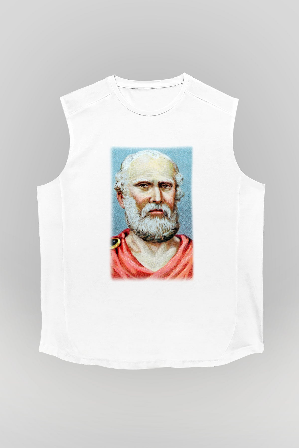 Filozof Beyaz Unisex Kolsuz Tişört