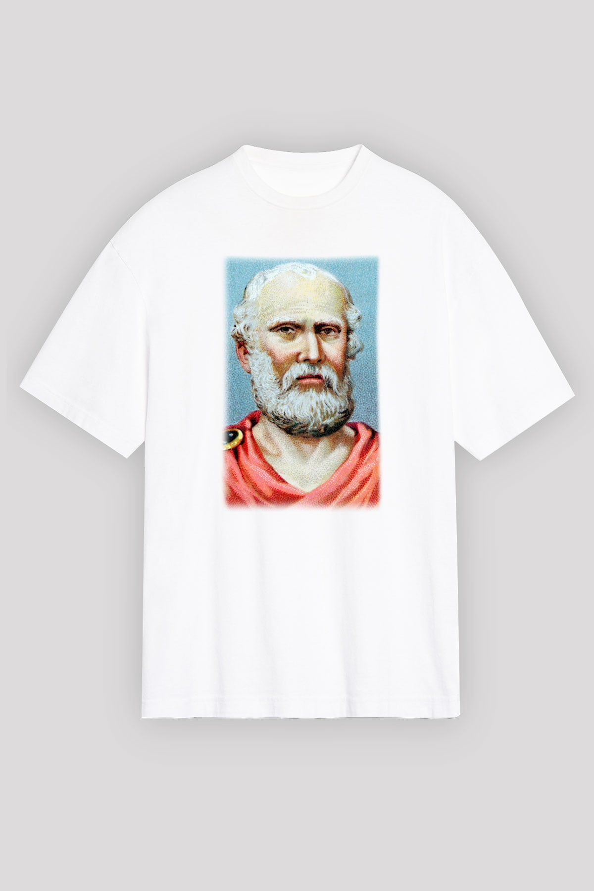 Filozof Beyaz Unisex Oversize Tişört T-Shirt