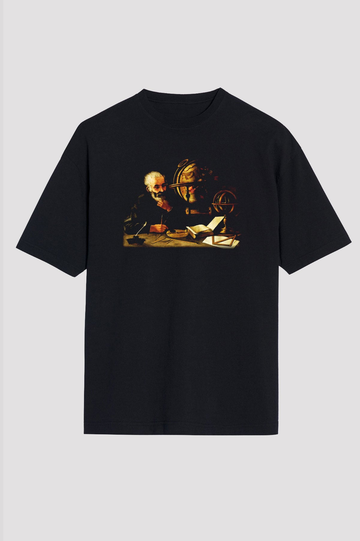 Filozof Siyah Unisex Oversize Tişört T-Shirt