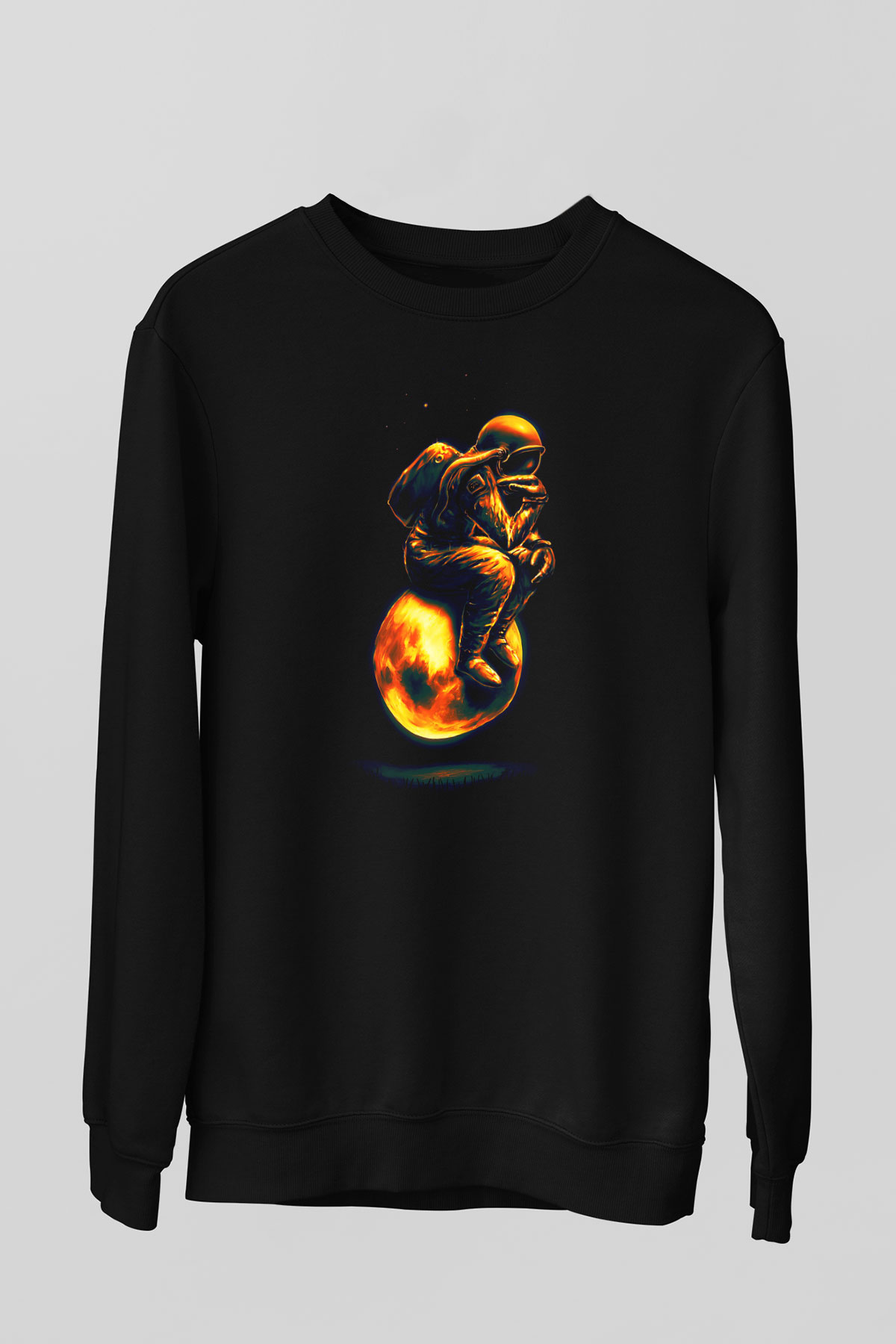 Filozof Siyah Unisex Sweatshirt