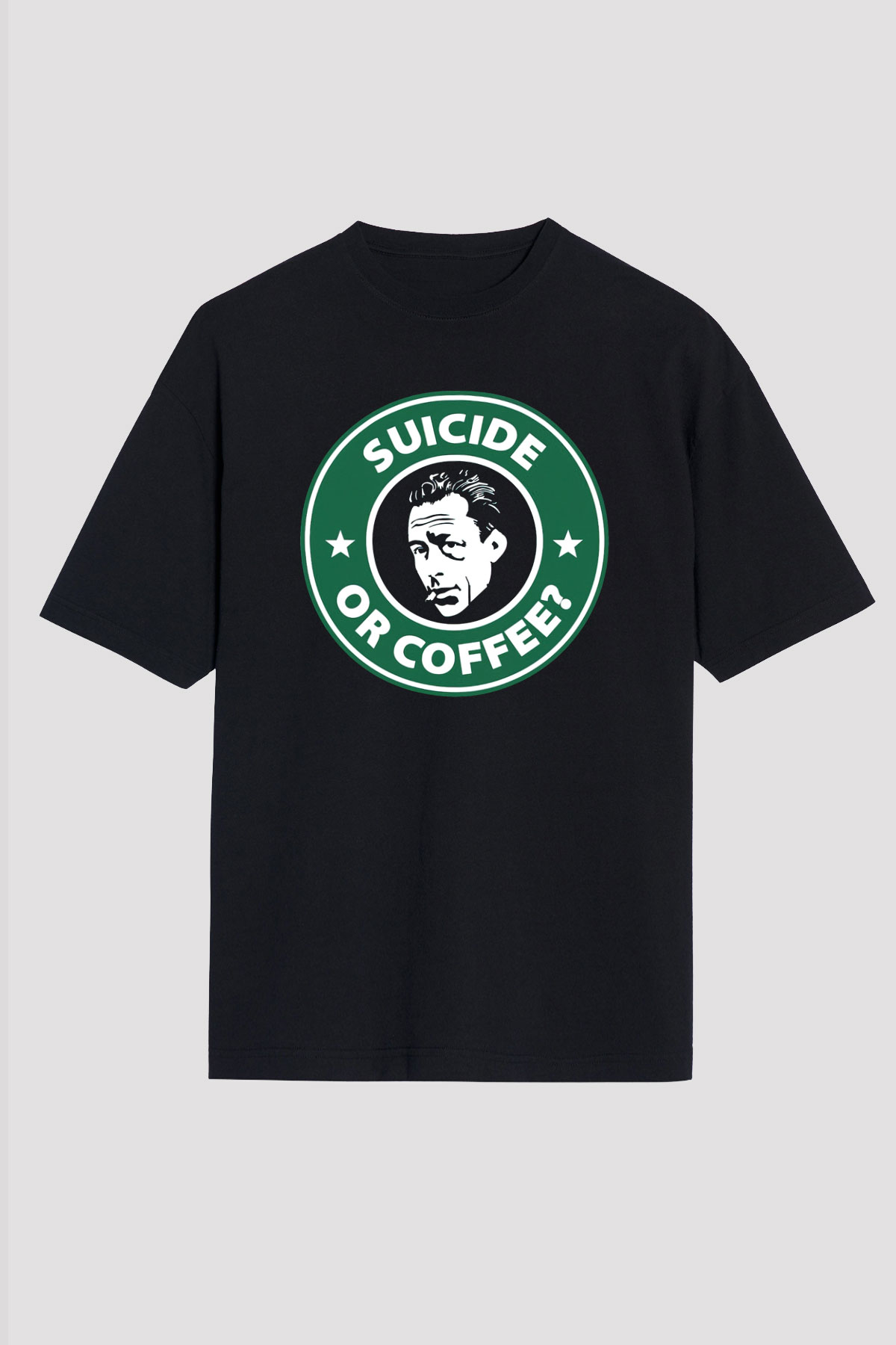 Filozof Siyah Unisex Tişört T-Shirt - TişörtFabrikası