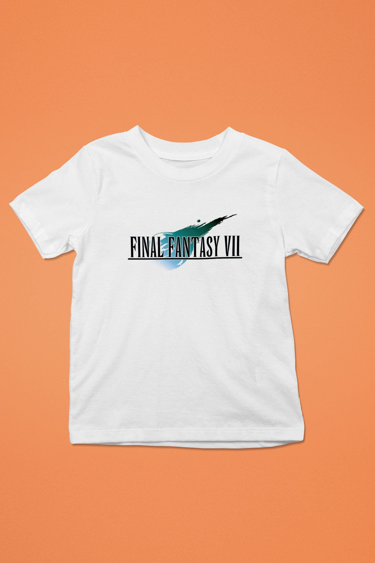 Final Fantasy Beyaz Unisex Çocuk Tişört