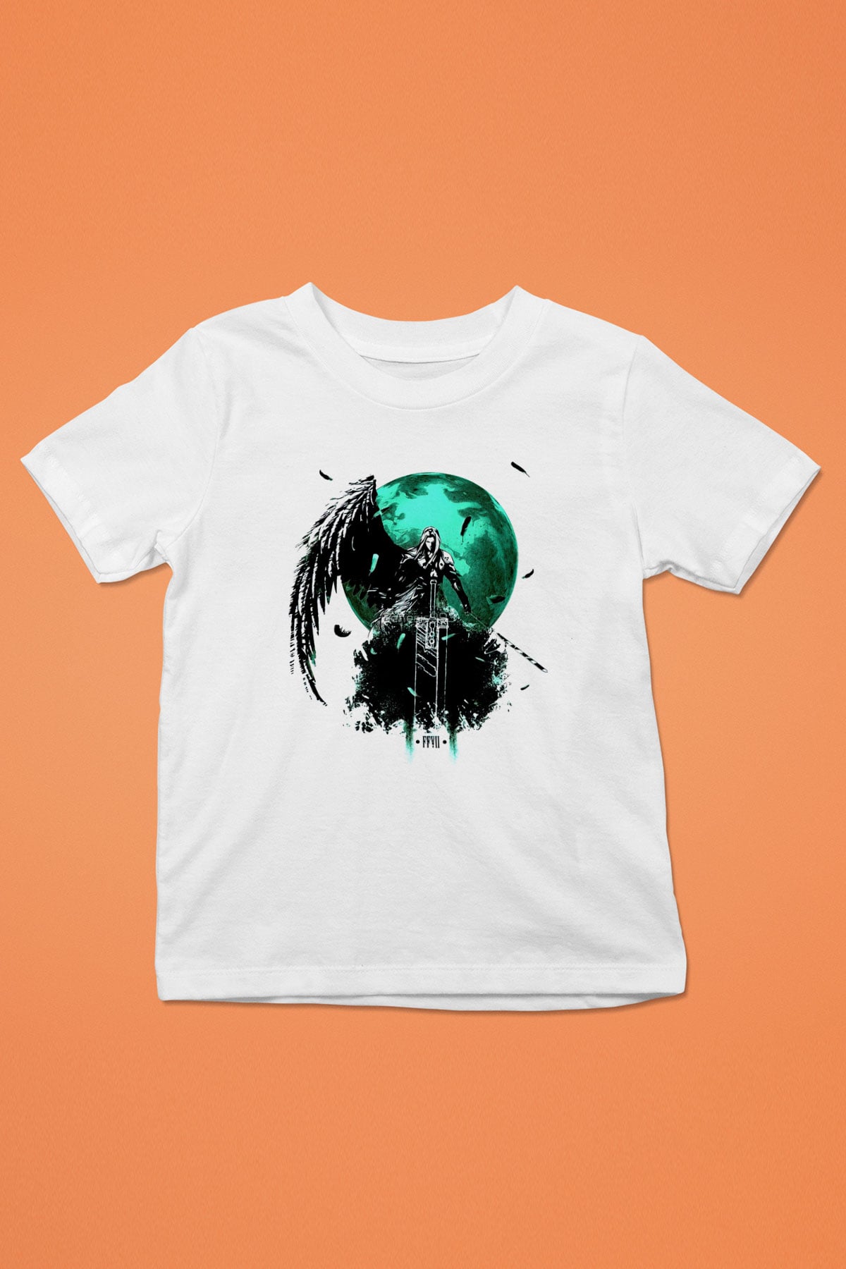 Final Fantasy Beyaz Unisex Çocuk Tişört