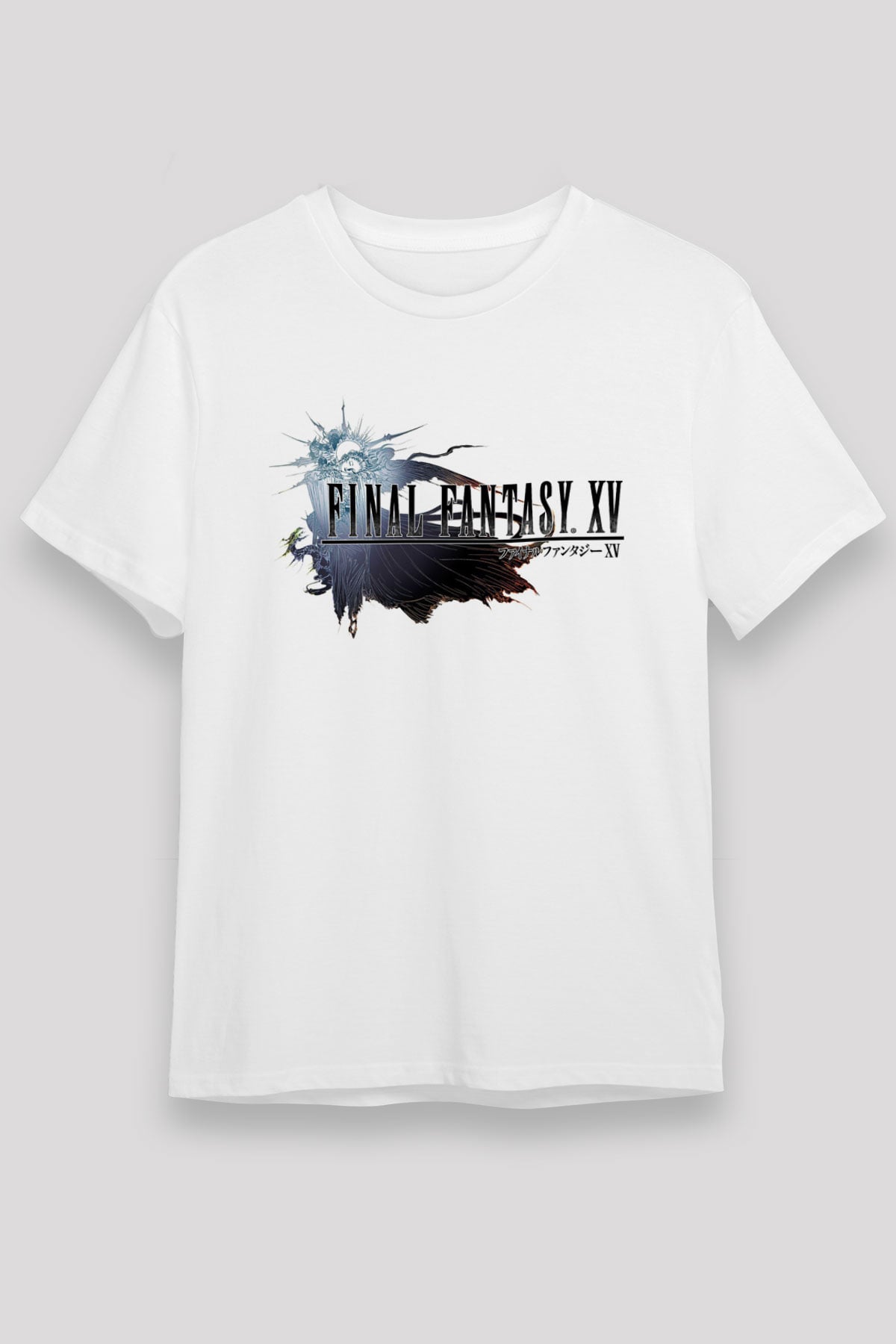 Final Fantasy Beyaz Unisex Tişört T-Shirt