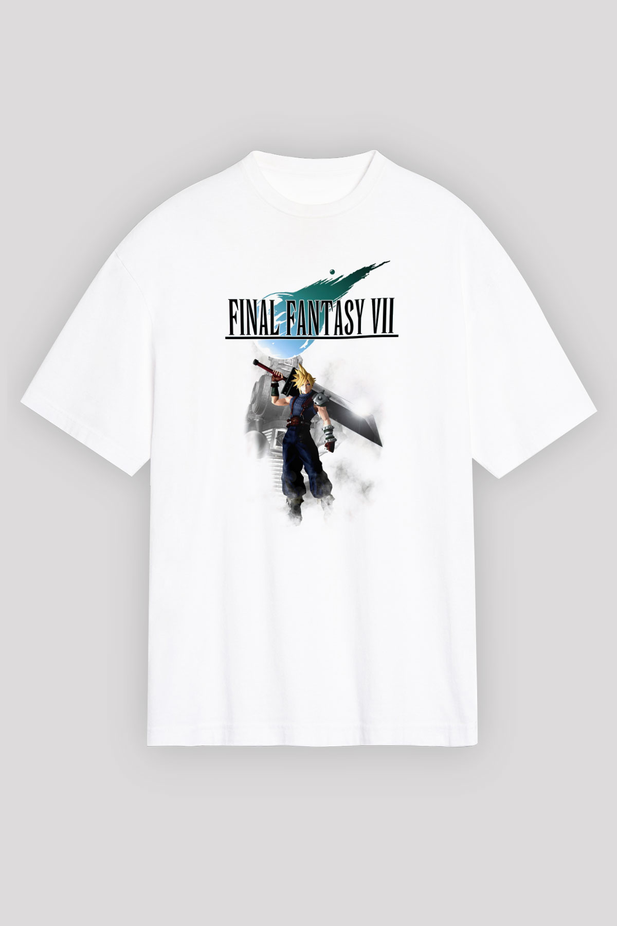Final Fantasy Beyaz Unisex Tişört T-Shirt