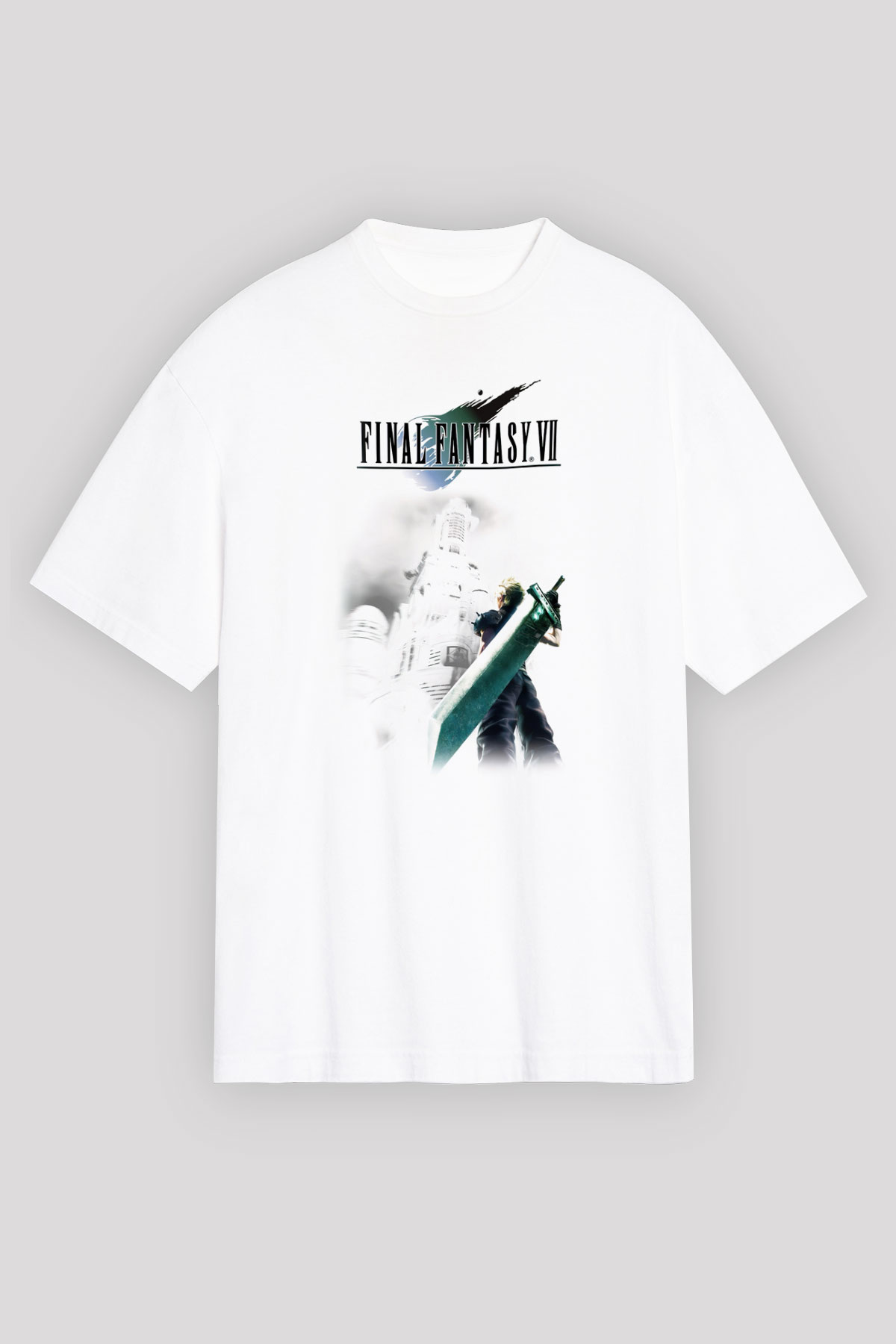 Final Fantasy Beyaz Unisex Tişört T-Shirt