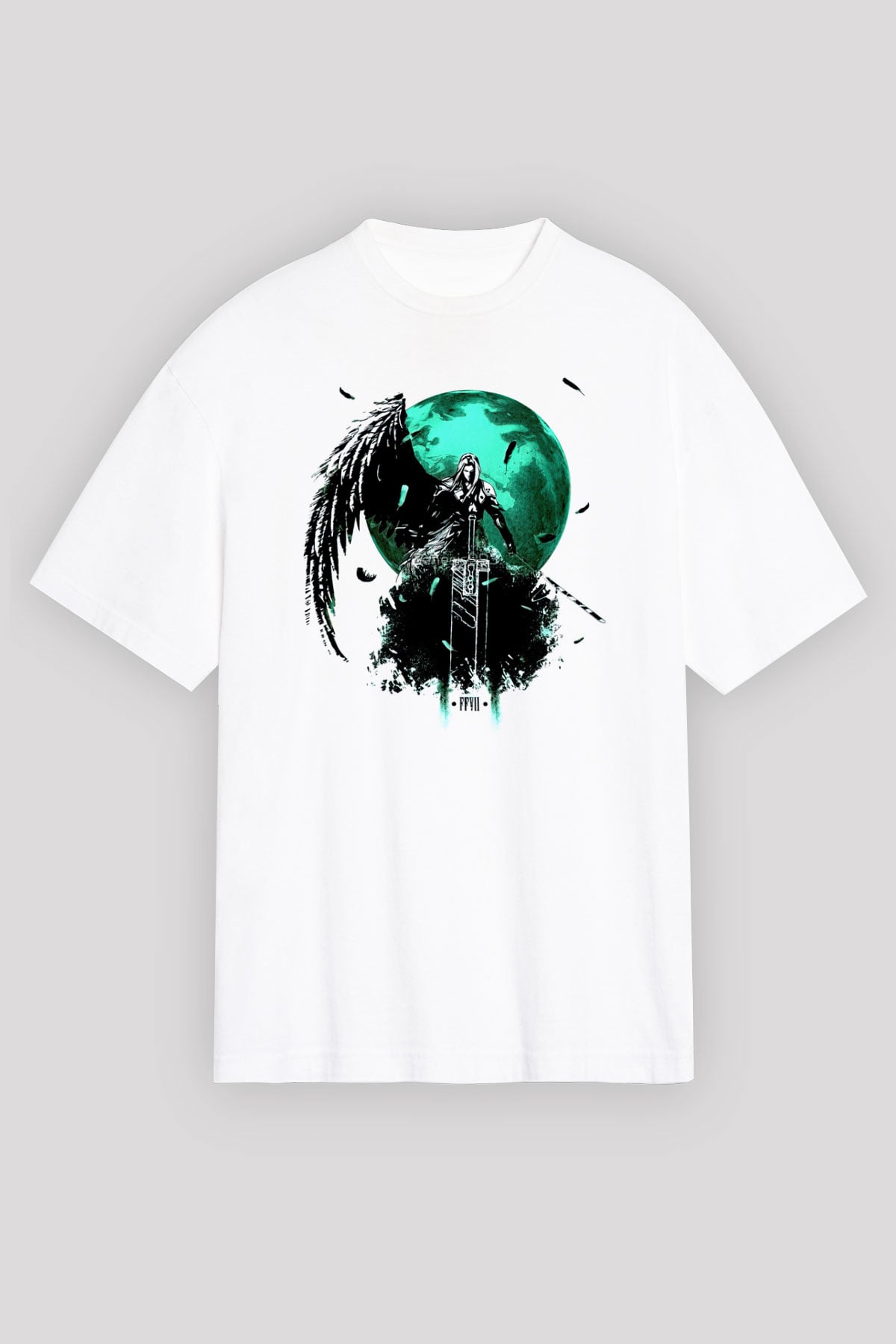 Final Fantasy Beyaz Unisex Tişört T-Shirt