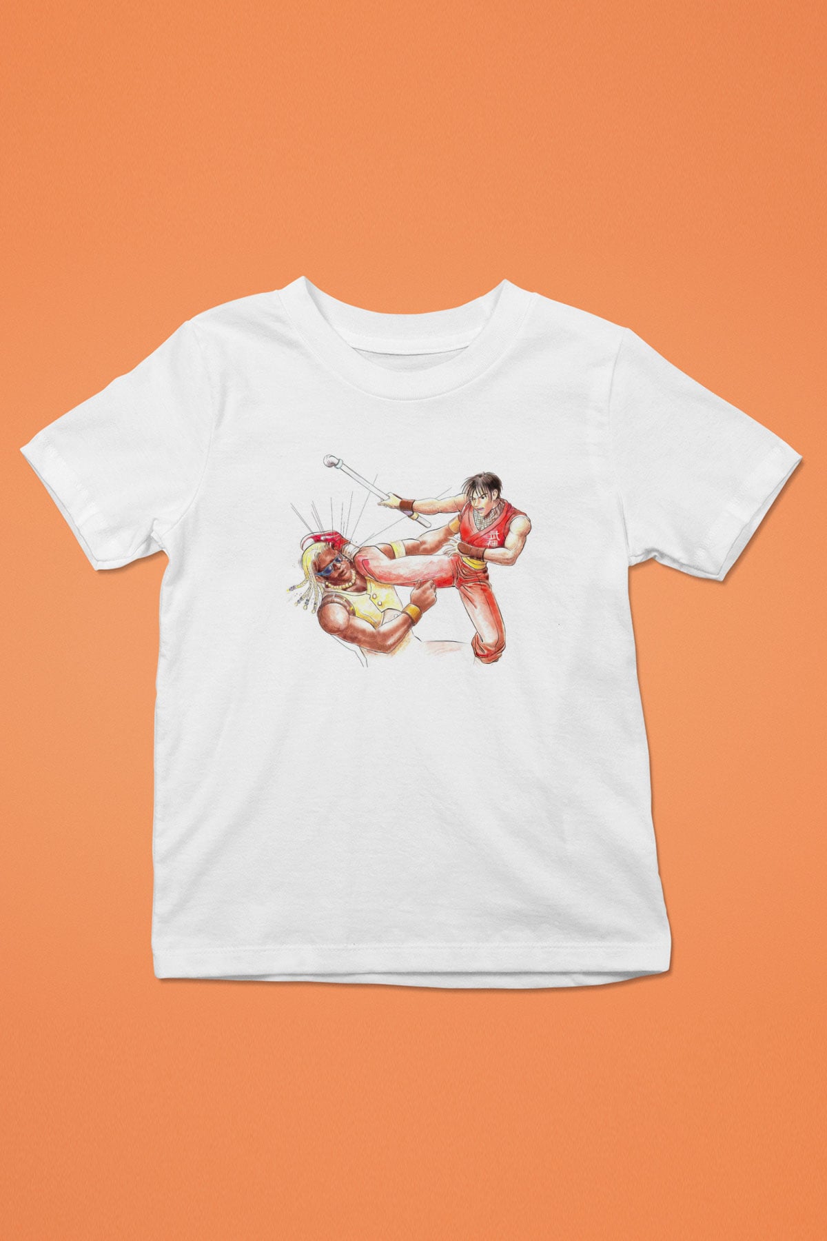 Final Fight Beyaz Unisex Çocuk Tişört