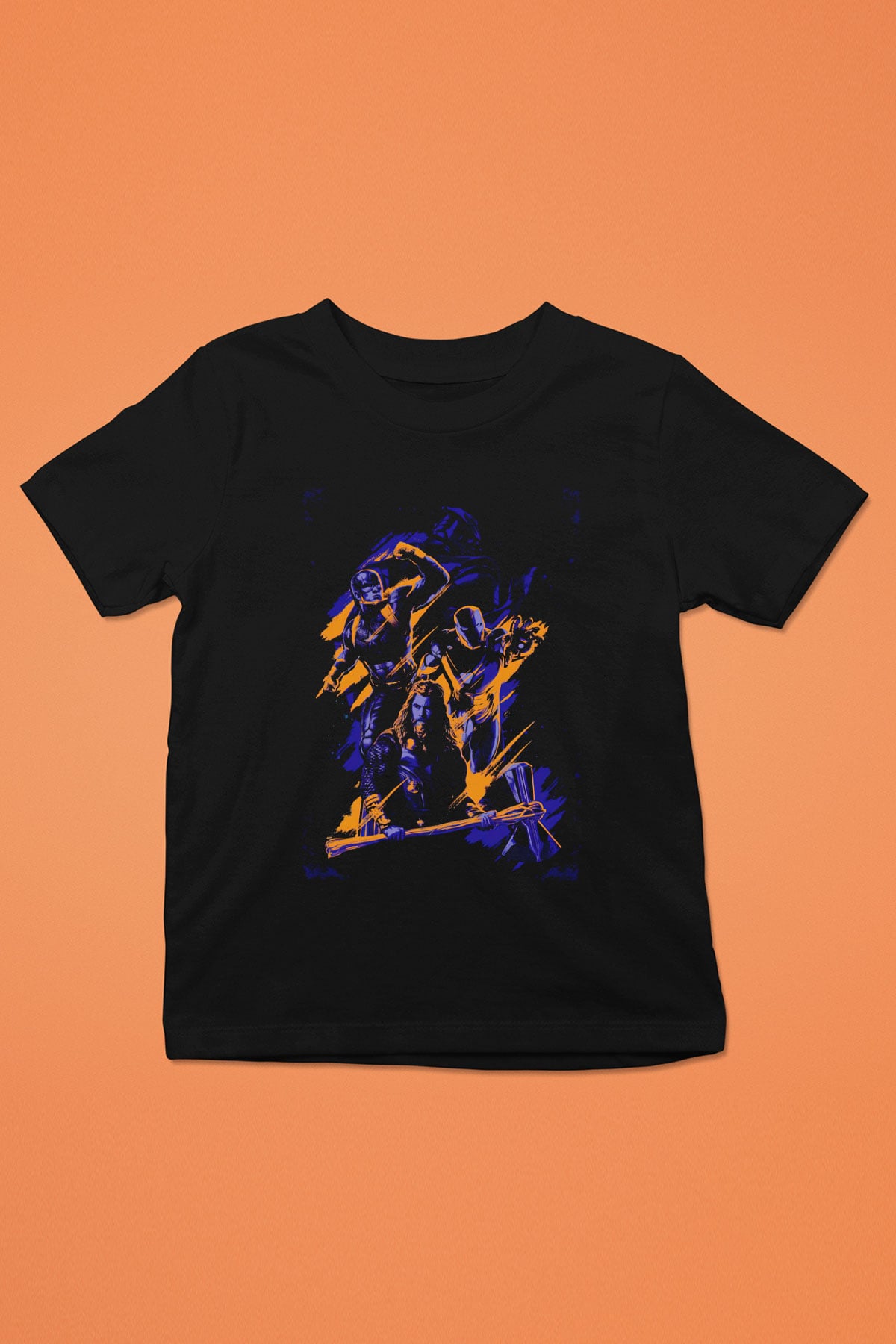 Final Fight Siyah Unisex  Çocuk Tişört