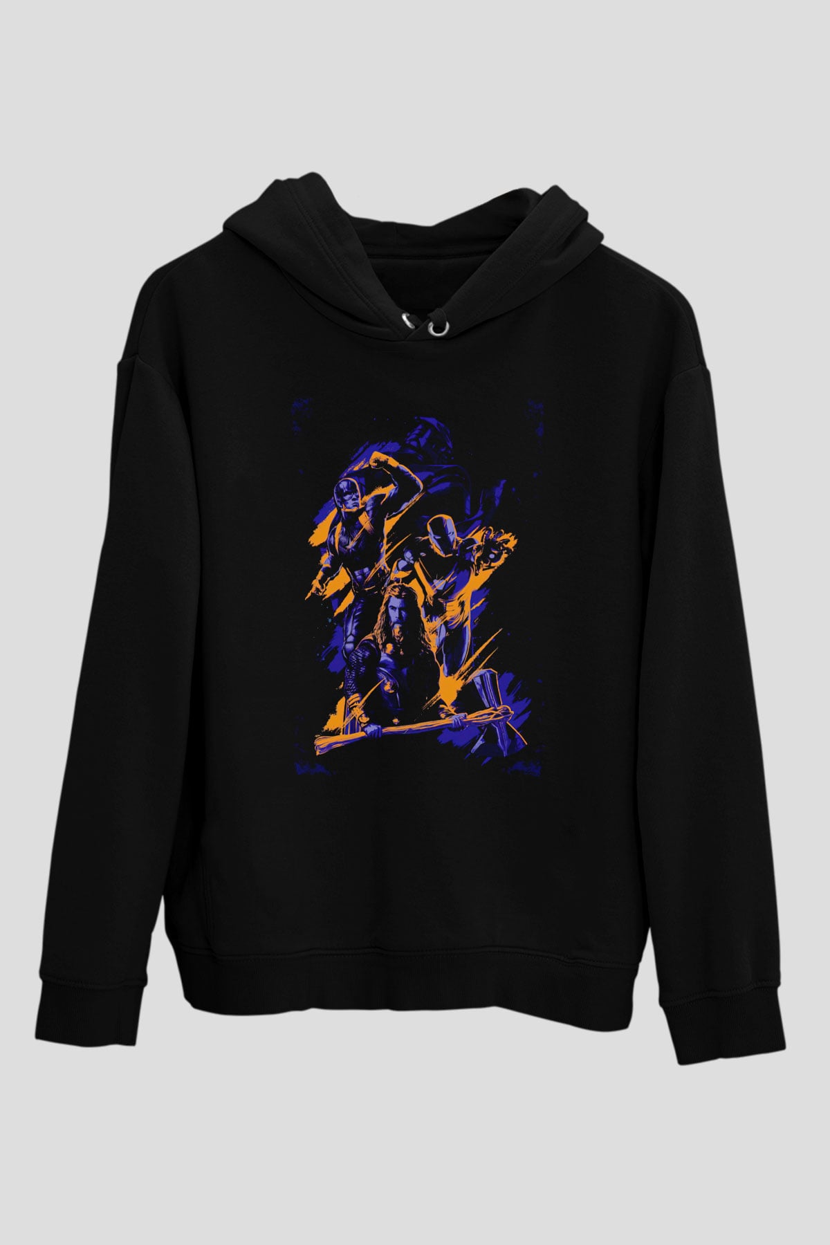 Final Fight Siyah Unisex Hoodie